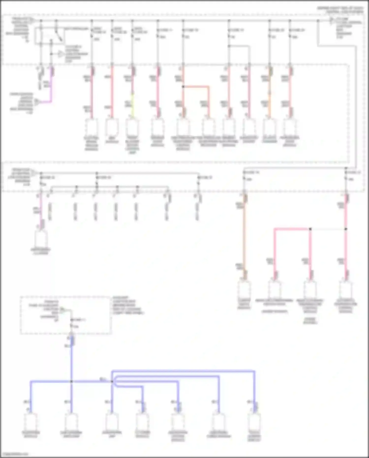 Range Rover Land Rover L322 (2005-2009): Power distribution circuit (6 of 6)