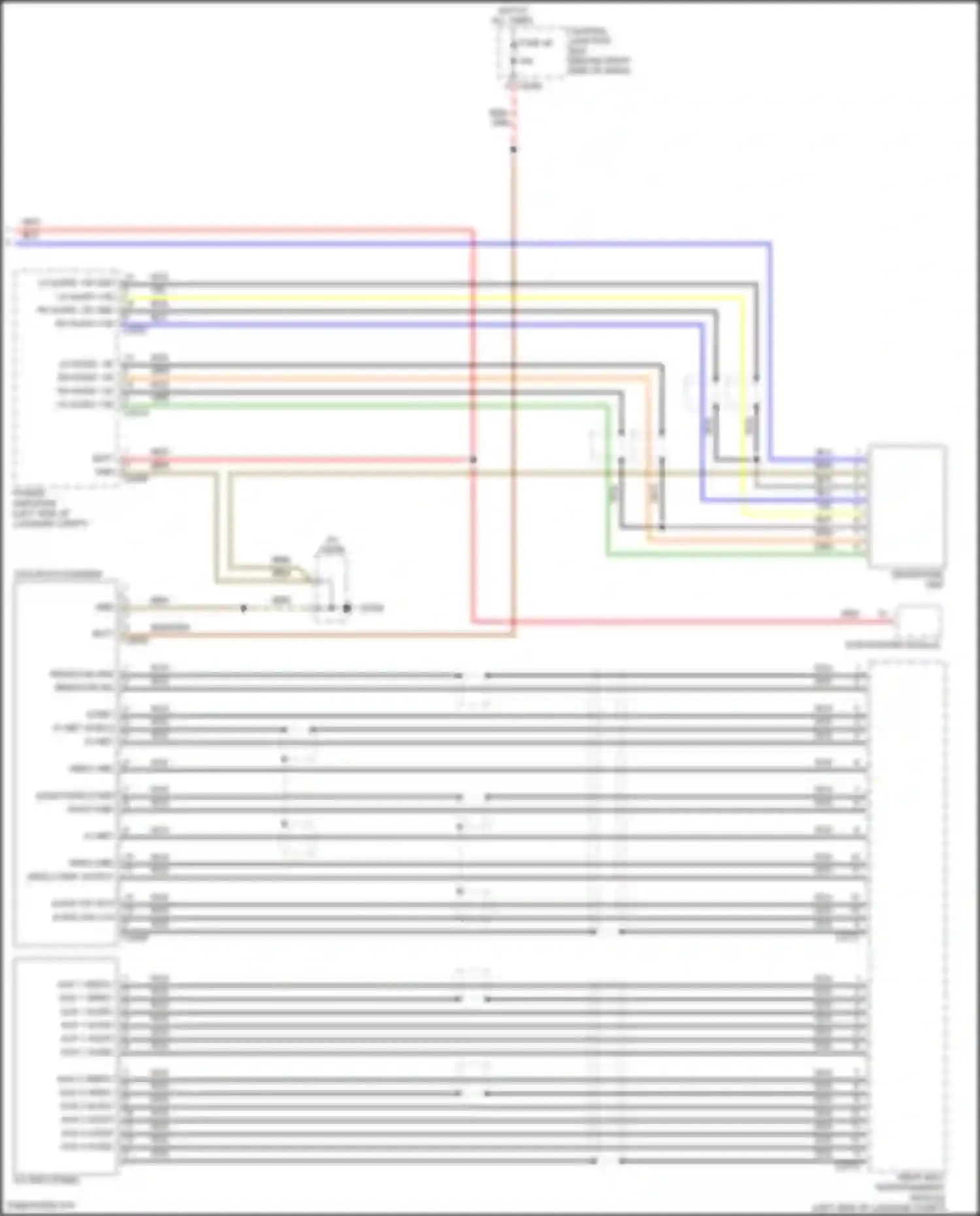 Range Rover Land Rover L322 (2005-2009): Rear seat entertainment circuit (2 of 2)