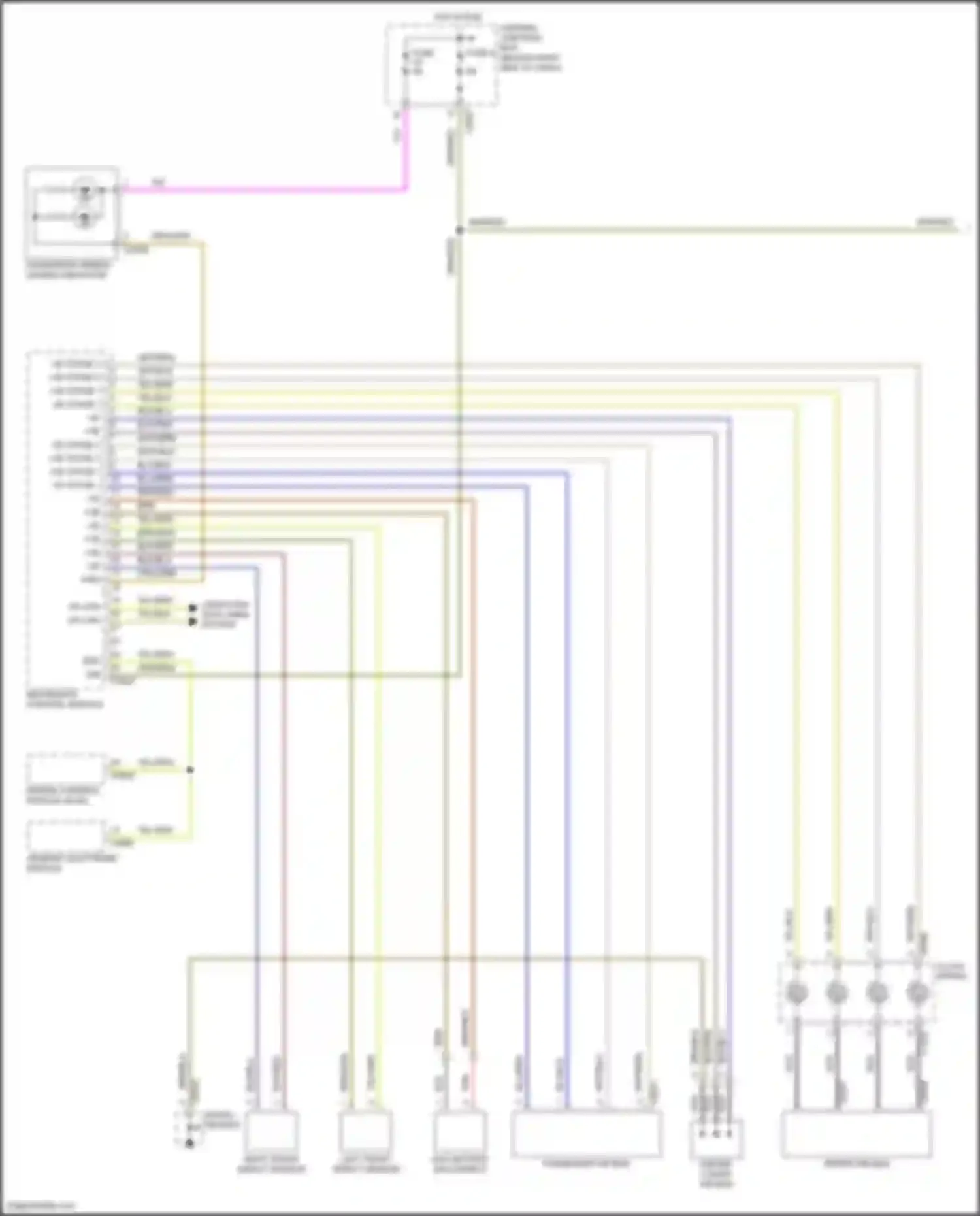 Range Rover Land Rover L322 (2005-2009): Supplemental restraints circuit (1 of 2)