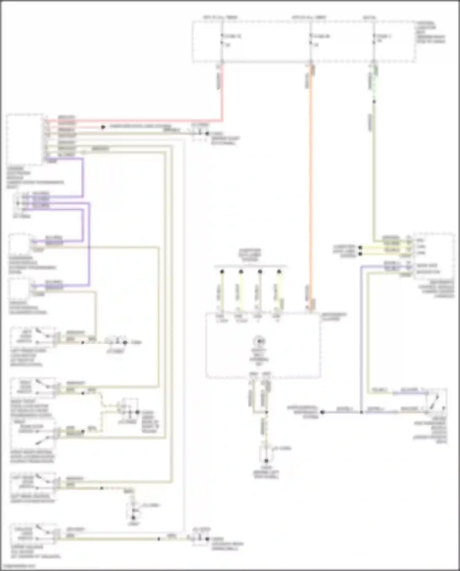 Range Rover Land Rover L322 (2005-2009): Chime circuit