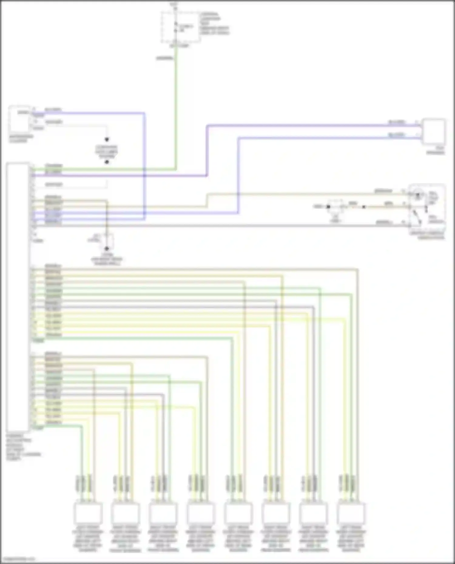 Wiring diagram grn/gry for Land Rover Range Rover L322 (2005-2009) (6 of 6)
