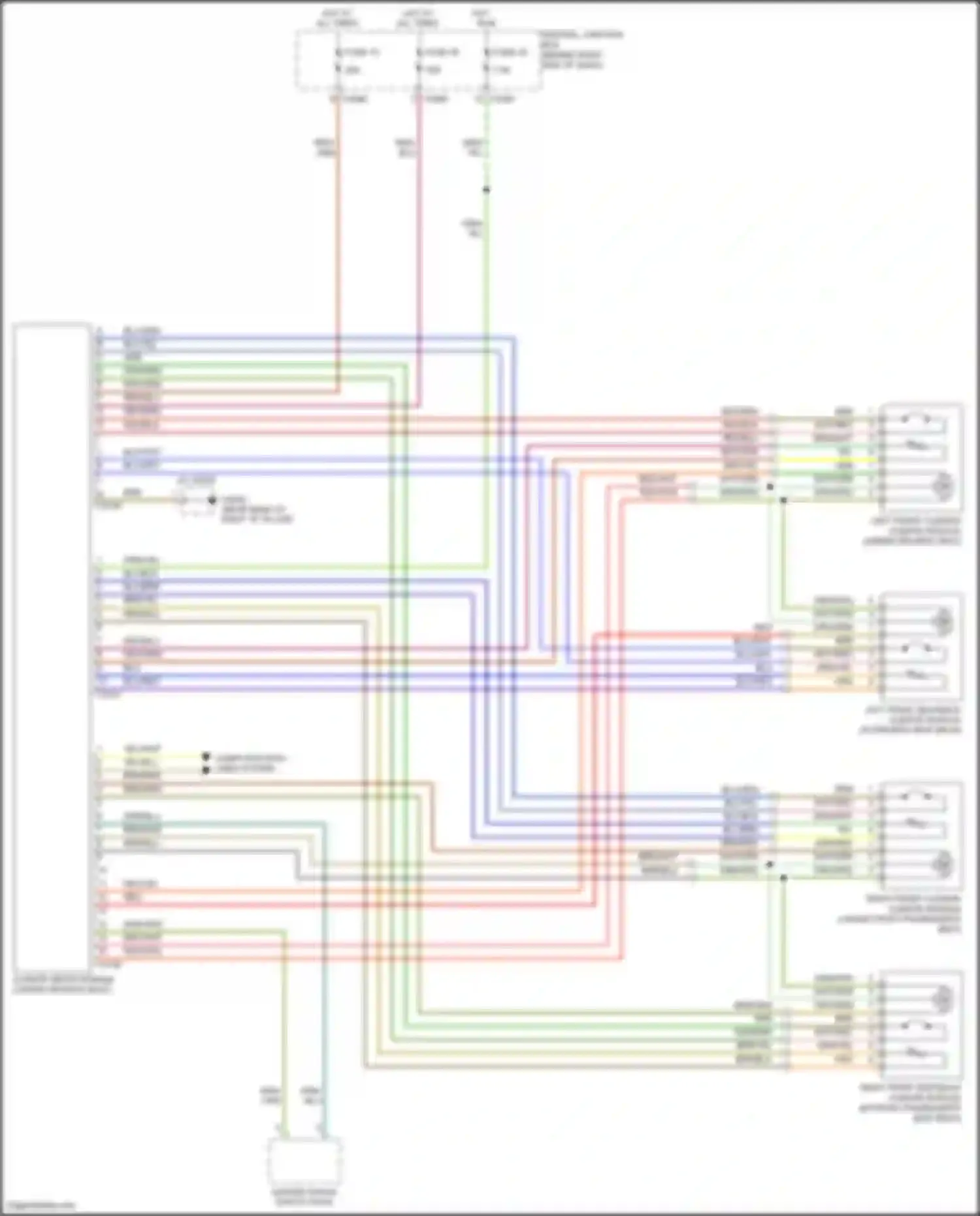 Wiring diagram hot in for Land Rover Range Rover L322 (2005-2009) (1 of 1)
