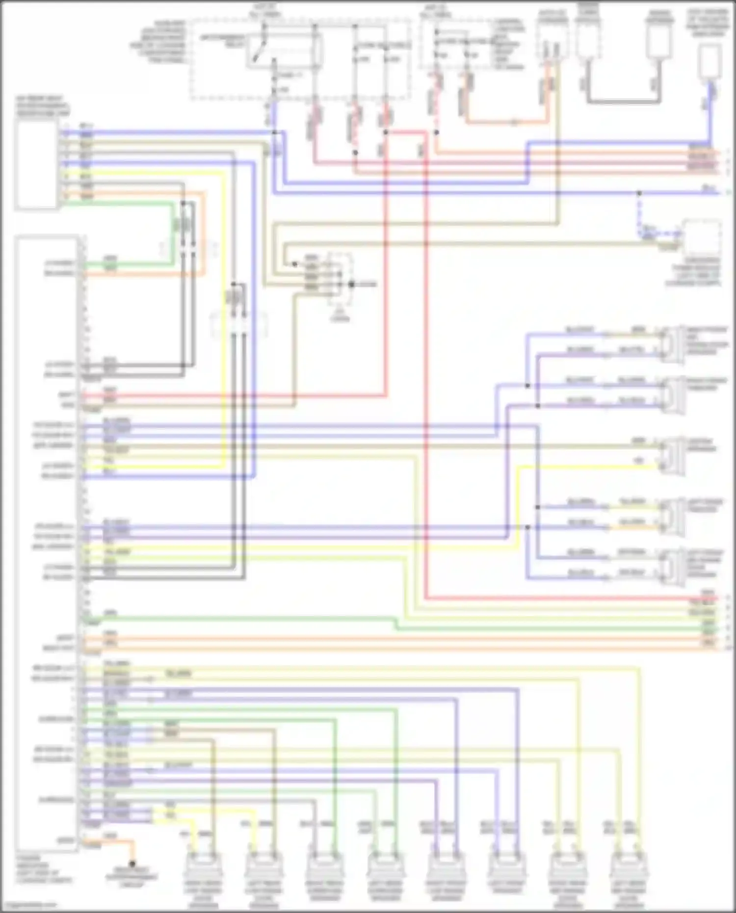 Wiring diagram rr door lh - for Land Rover Range Rover L322 (2005-2009) (1 of 1)
