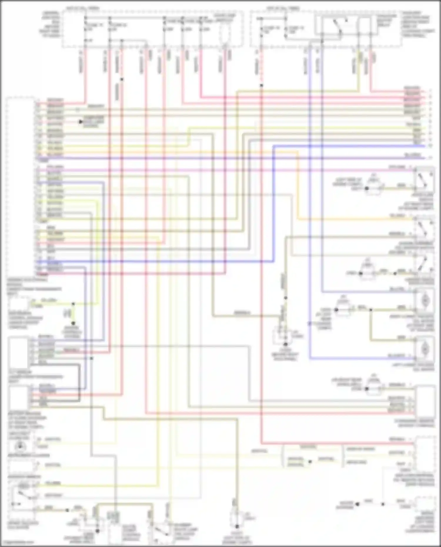 Wiring diagram taildoor motor relay for Land Rover Range Rover L322 (2005-2009) (1 of 2)