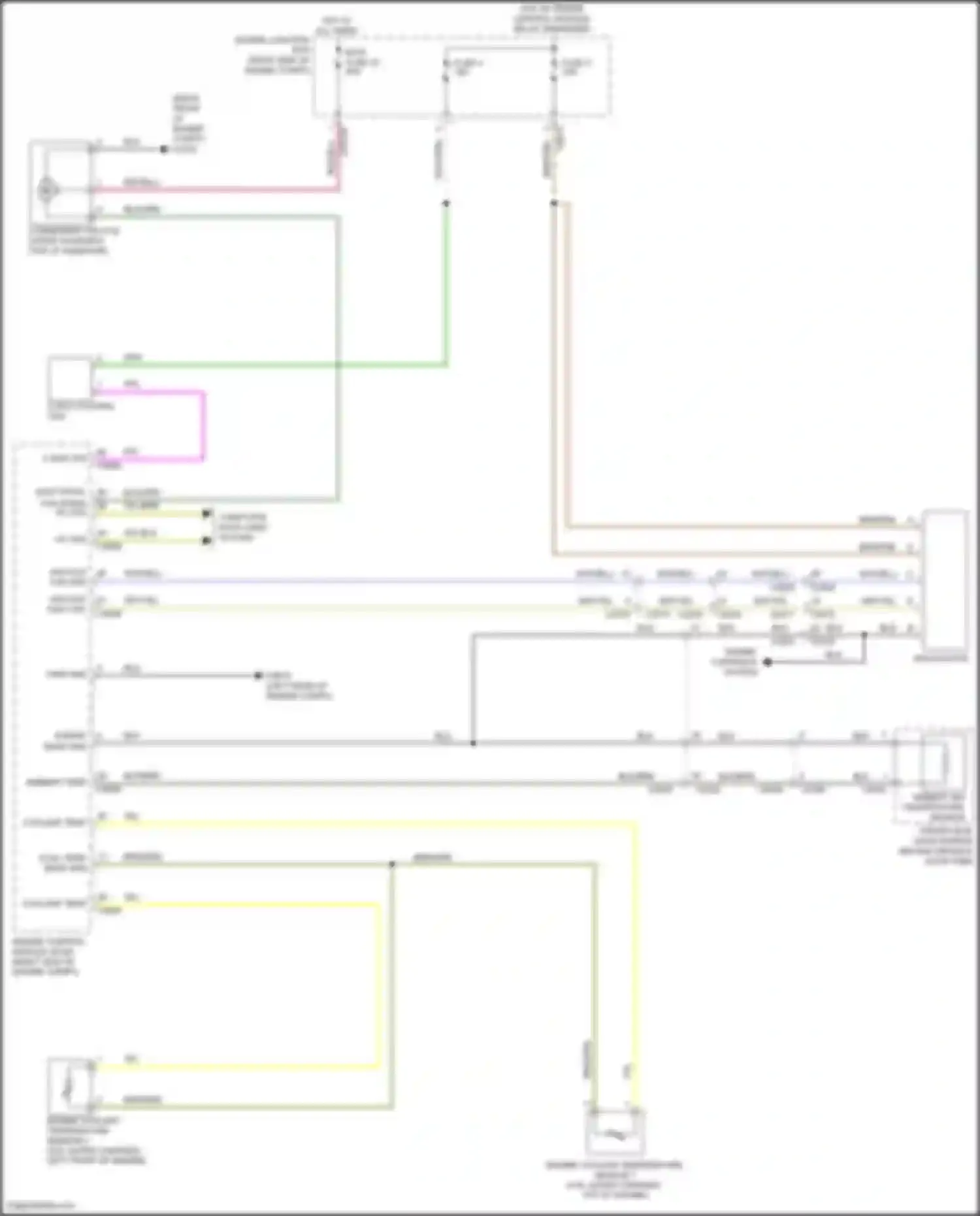 Range Rover Land Rover L322 (2009-2012): Cooling fan circuit