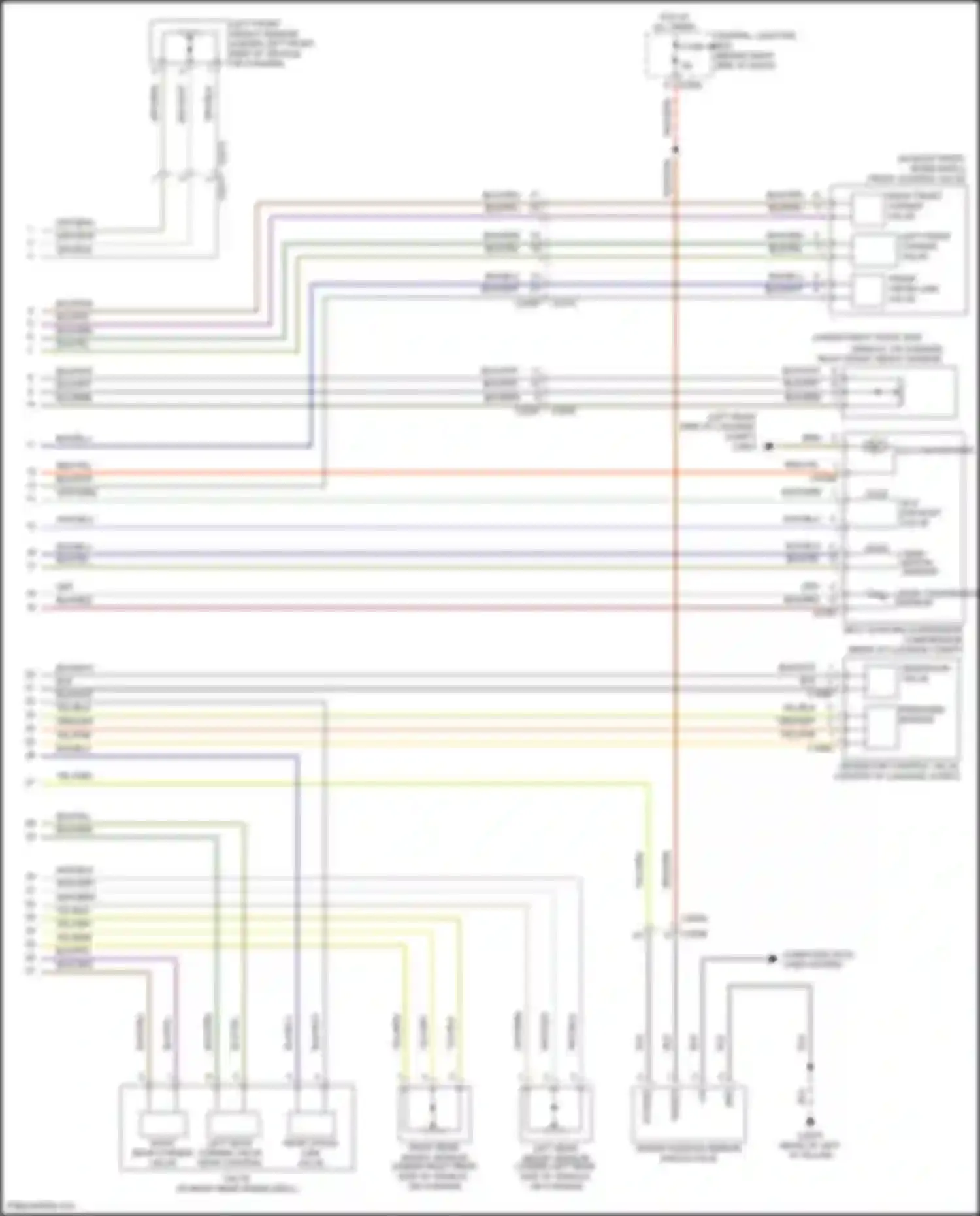 Range Rover Land Rover L322 (2009-2012): Air suspension circuit (2 of 2)
