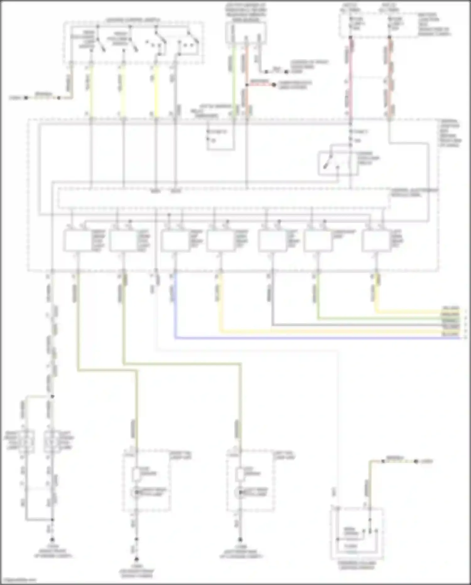 Range Rover Land Rover L322 (2009-2012): Headlights circuit (1 of 2)