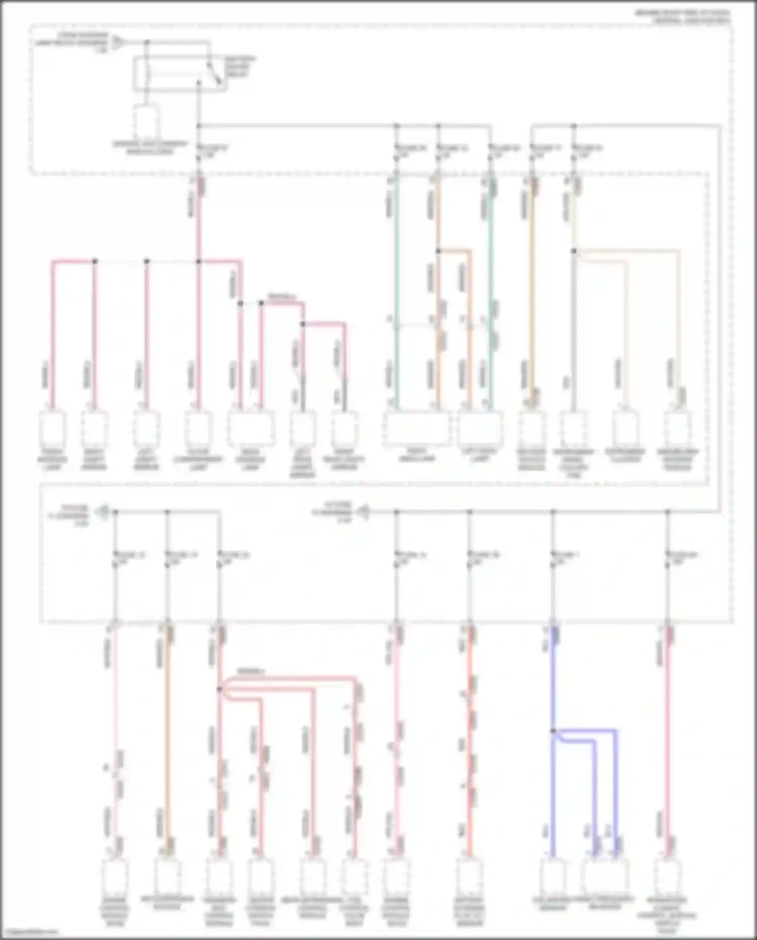 Range Rover Land Rover L322 (2009-2012): Power distribution circuit (2 of 6)