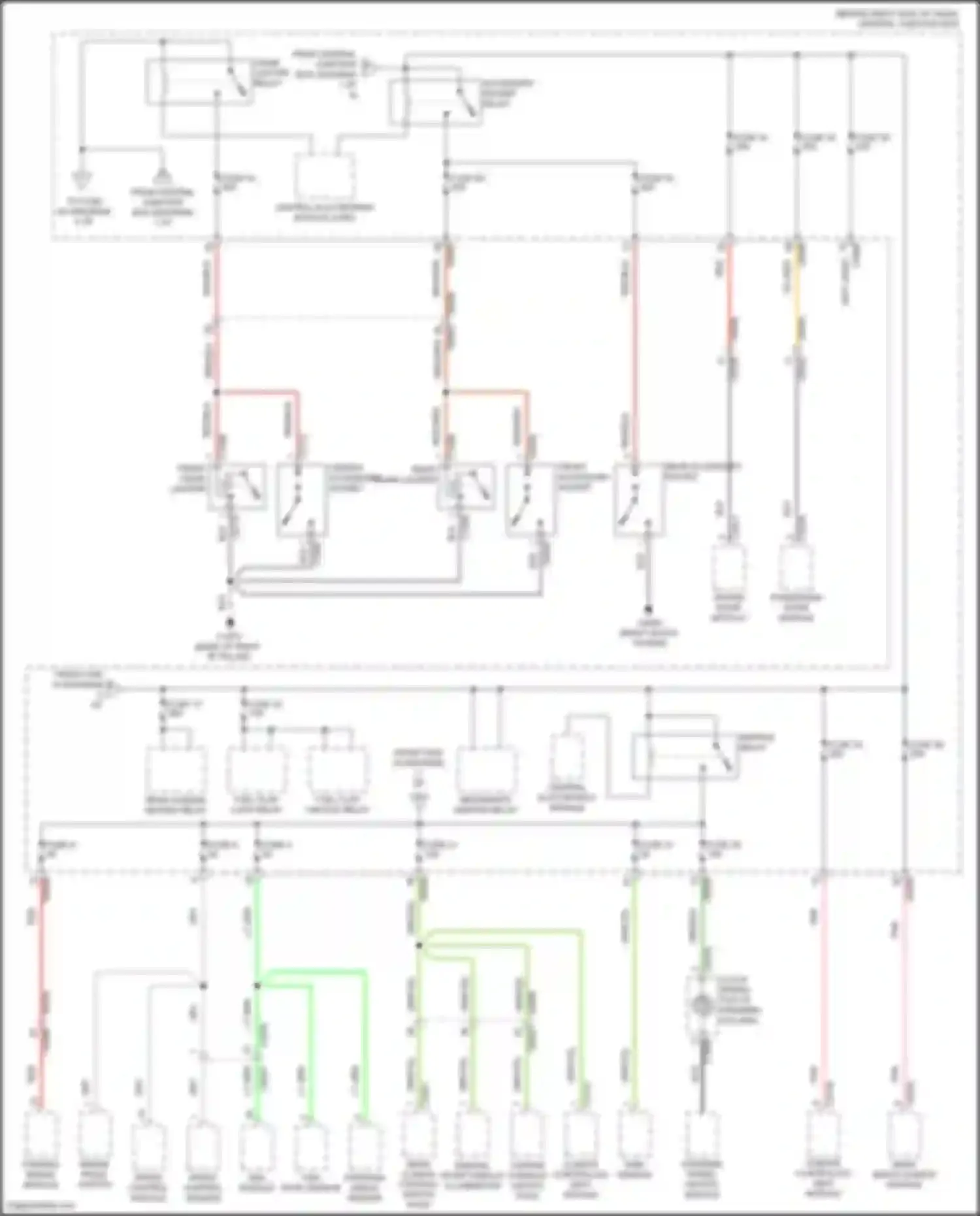Range Rover Land Rover L322 (2009-2012): Power distribution circuit (3 of 6)