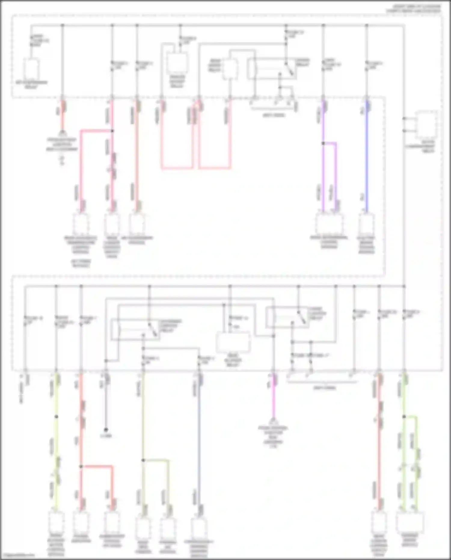 Range Rover Land Rover L322 (2009-2012): Power distribution circuit (5 of 6)