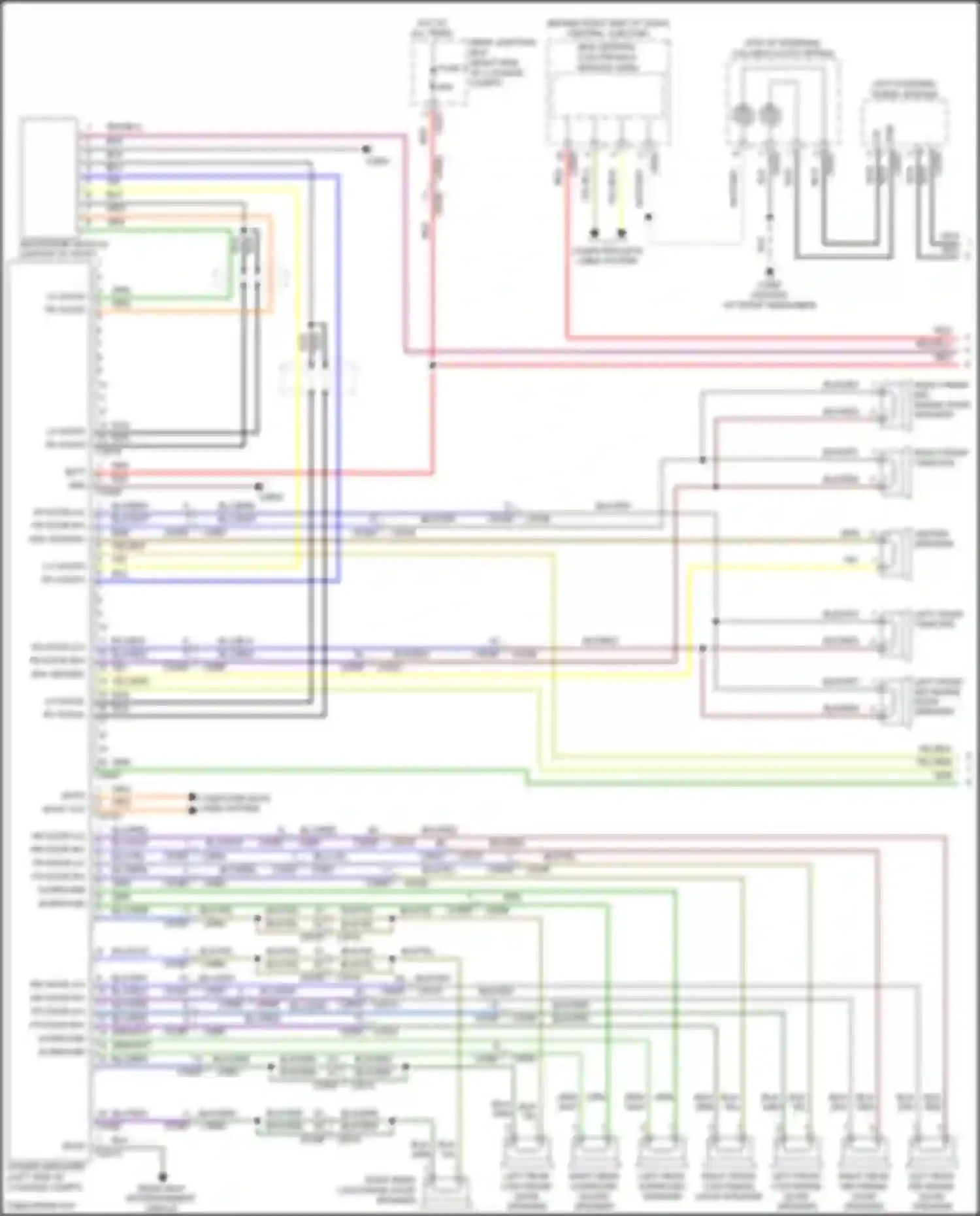 Range Rover Land Rover L322 (2009-2012): Radio circuit, midline (1 of 3)