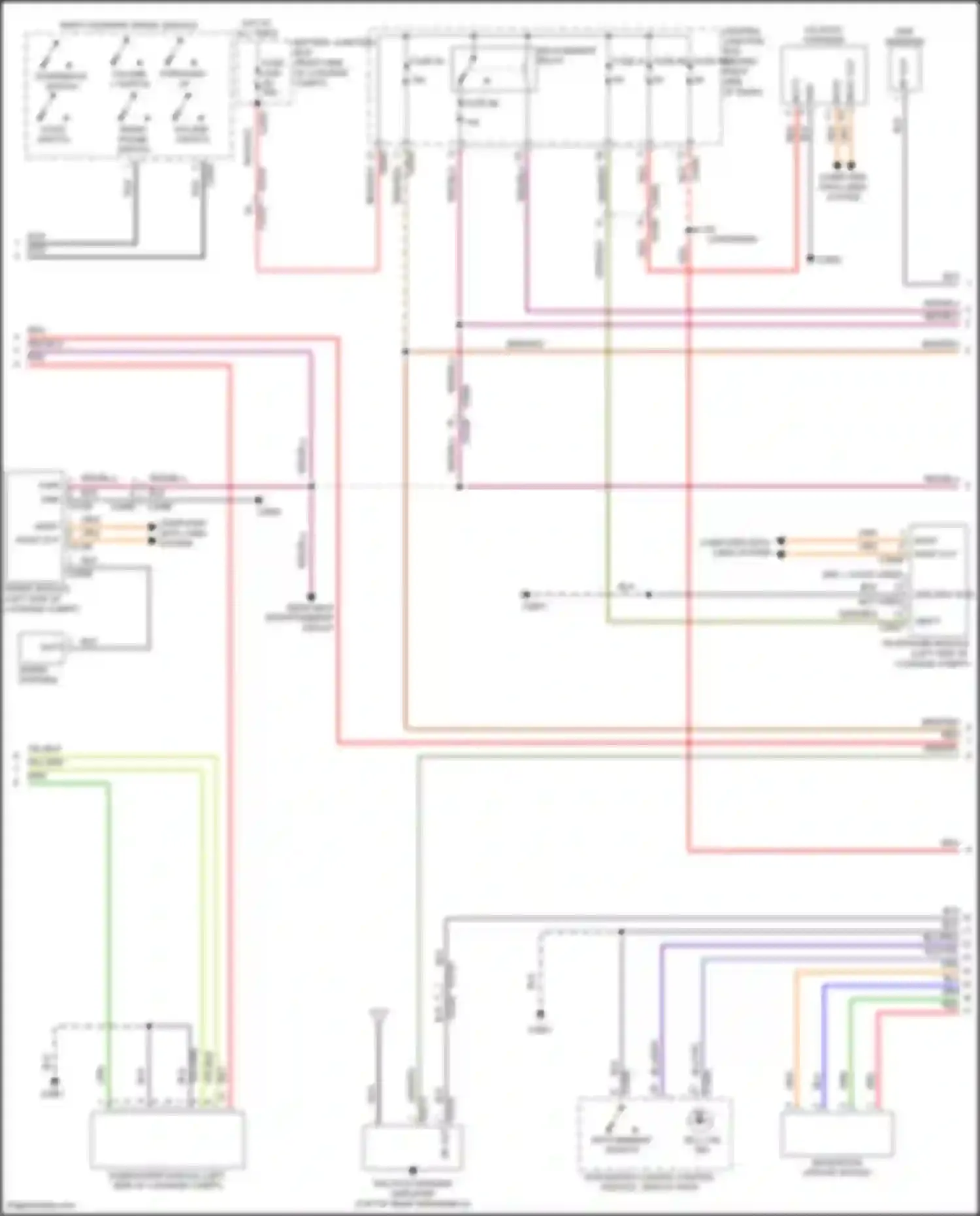 Range Rover Land Rover L322 (2009-2012): Radio circuit, midline (2 of 3)