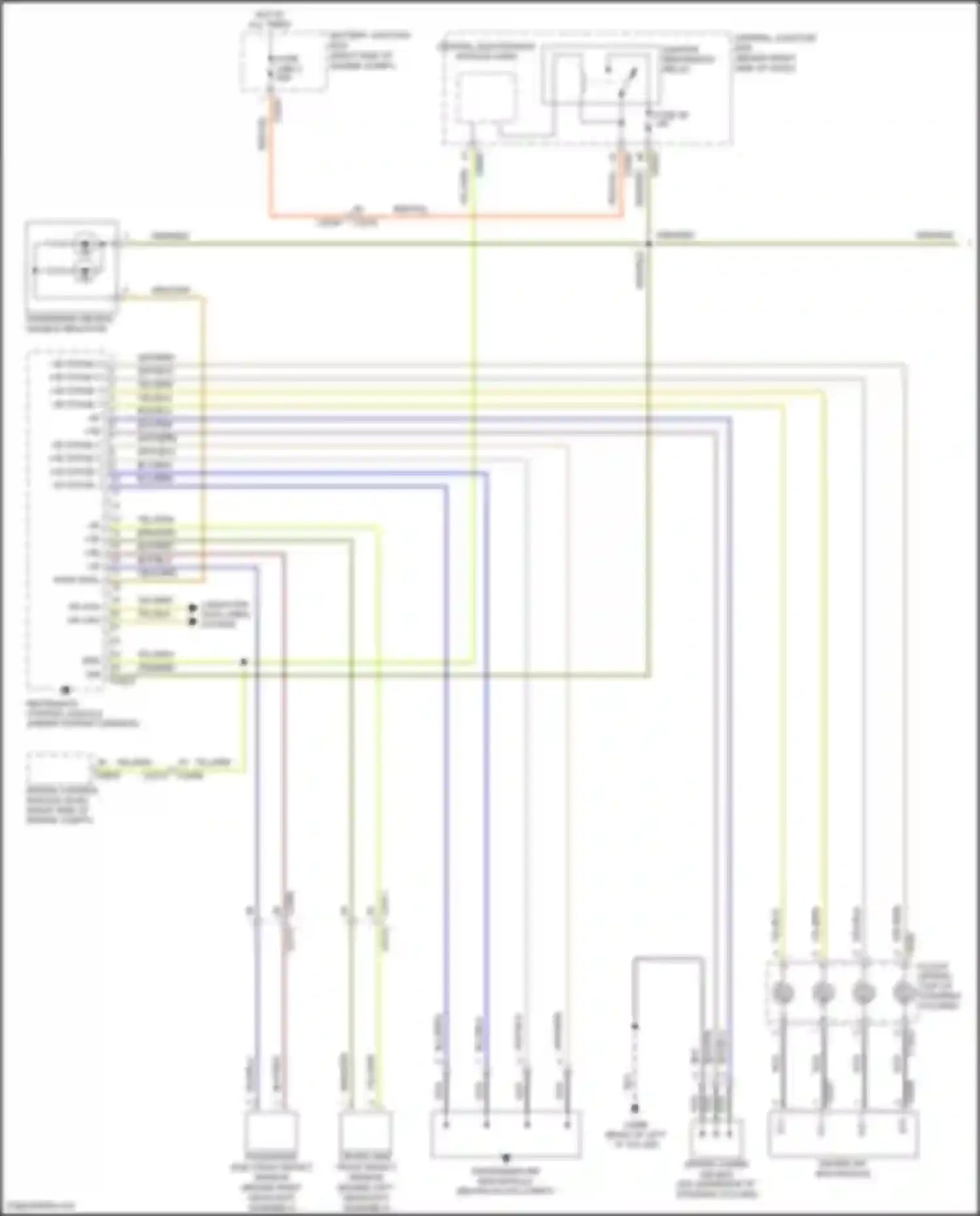 Range Rover Land Rover L322 (2009-2012): Supplemental restraints circuit (1 of 2)