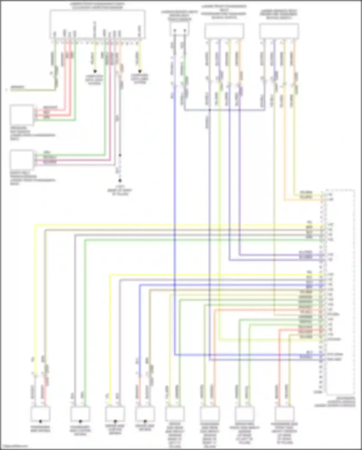 Range Rover Land Rover L322 (2009-2012): Supplemental restraints circuit (2 of 2)