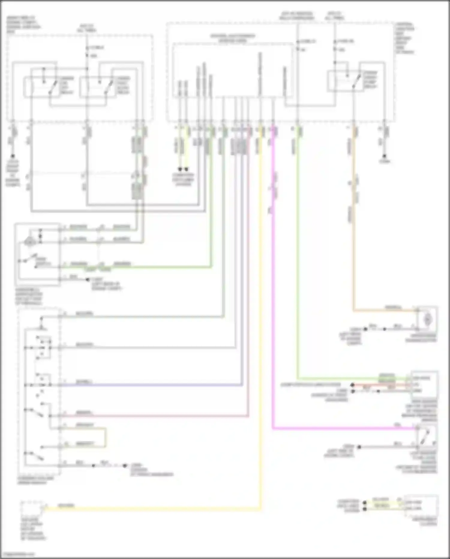 Range Rover Land Rover L322 (2009-2012): Front wiper/washer circuit