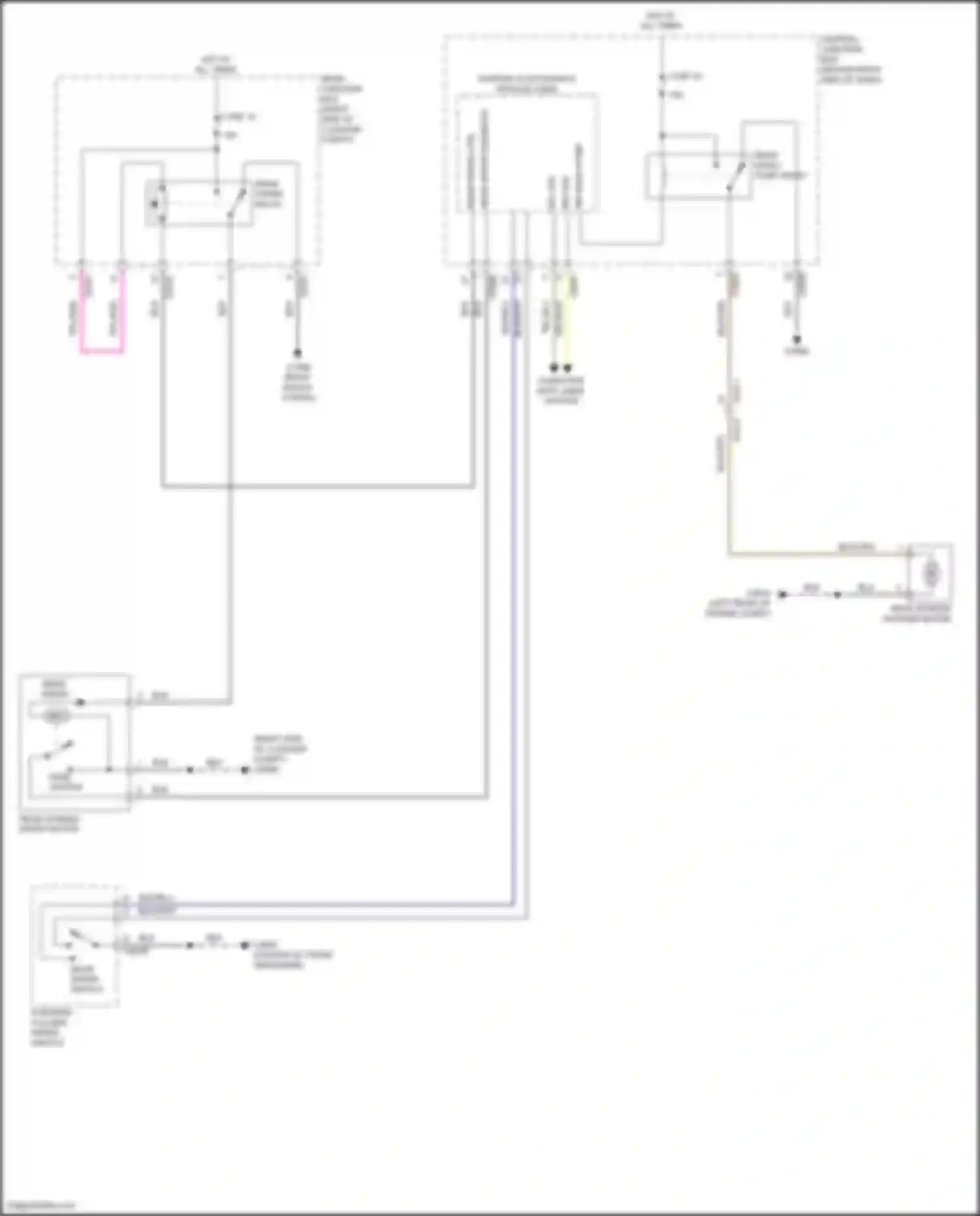 Range Rover Land Rover L322 (2009-2012): Rear wiper/washer circuit