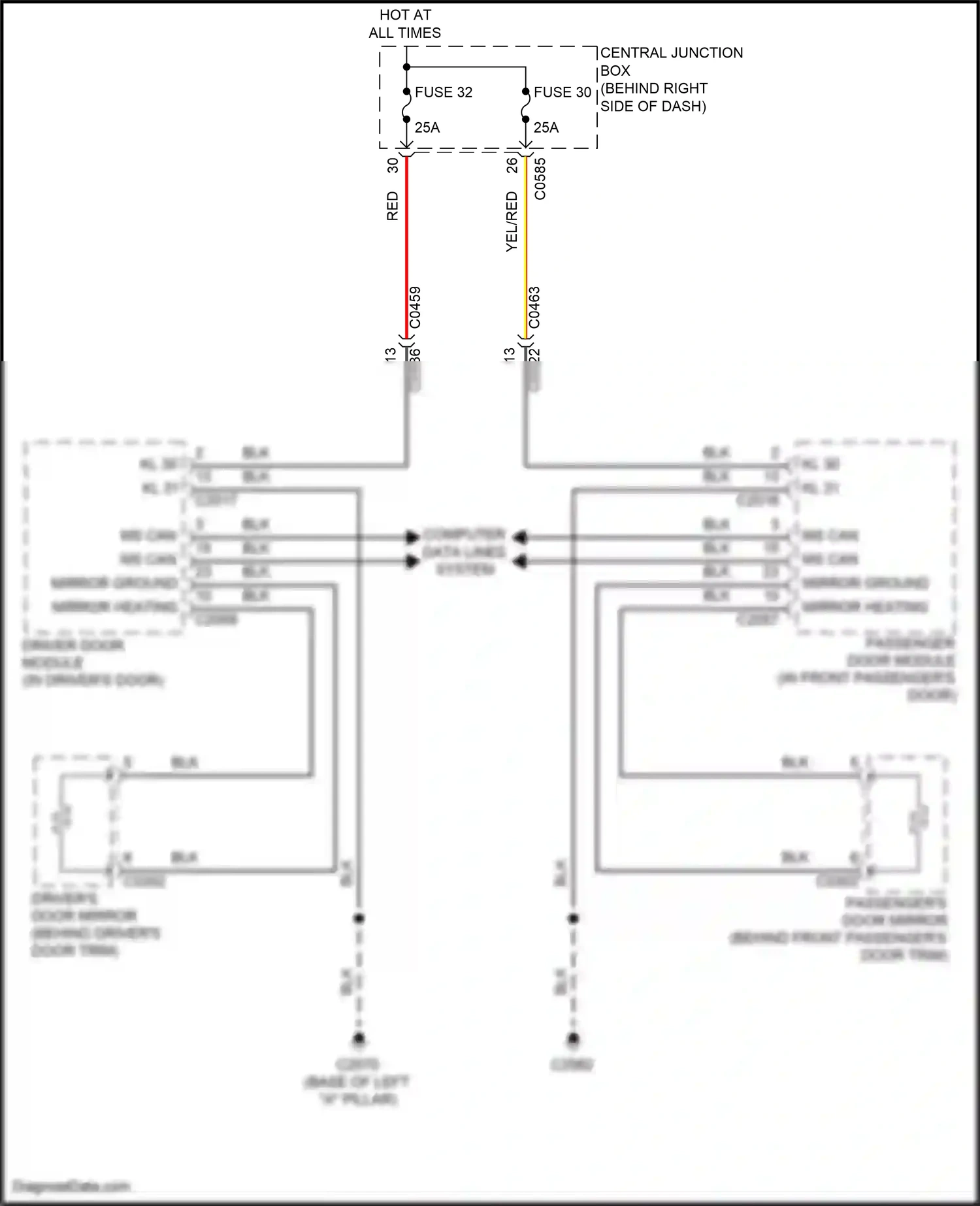 Land Rover Range Rover L322 (2009-2012) computer data lines system wiring diagram  (66 of 77)