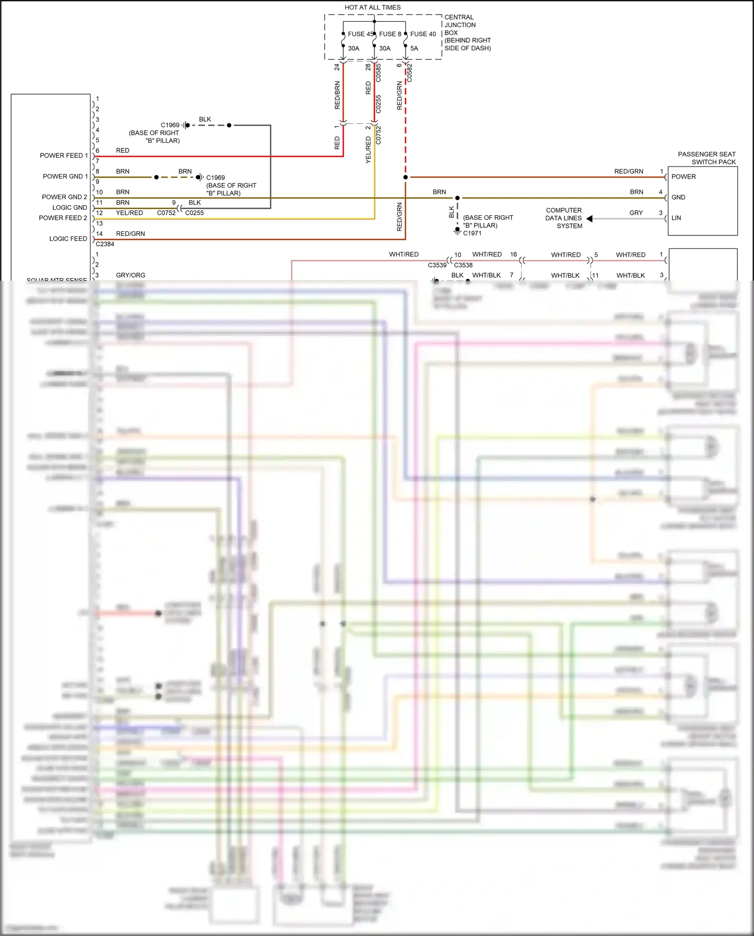 Land Rover Range Rover L322 (2009-2012) computer data lines system wiring diagram  (64 of 77)