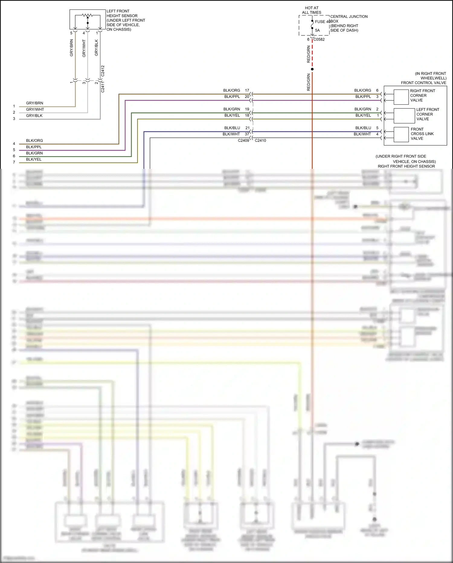 Land Rover Range Rover L322 (2009-2012) computer data lines system wiring diagram  (2 of 77)
