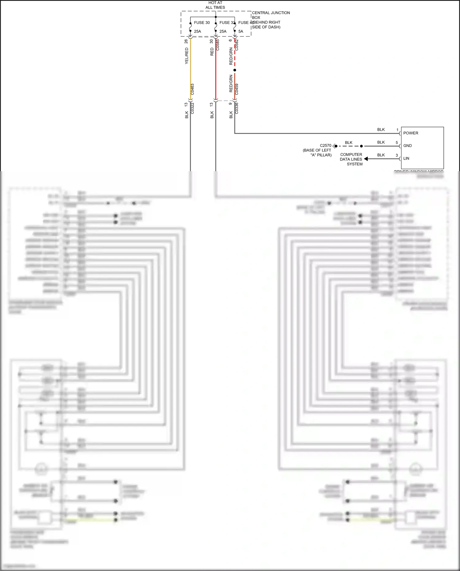 Land Rover Range Rover L322 (2009-2012) engine controls system wiring diagram  (4 of 4)