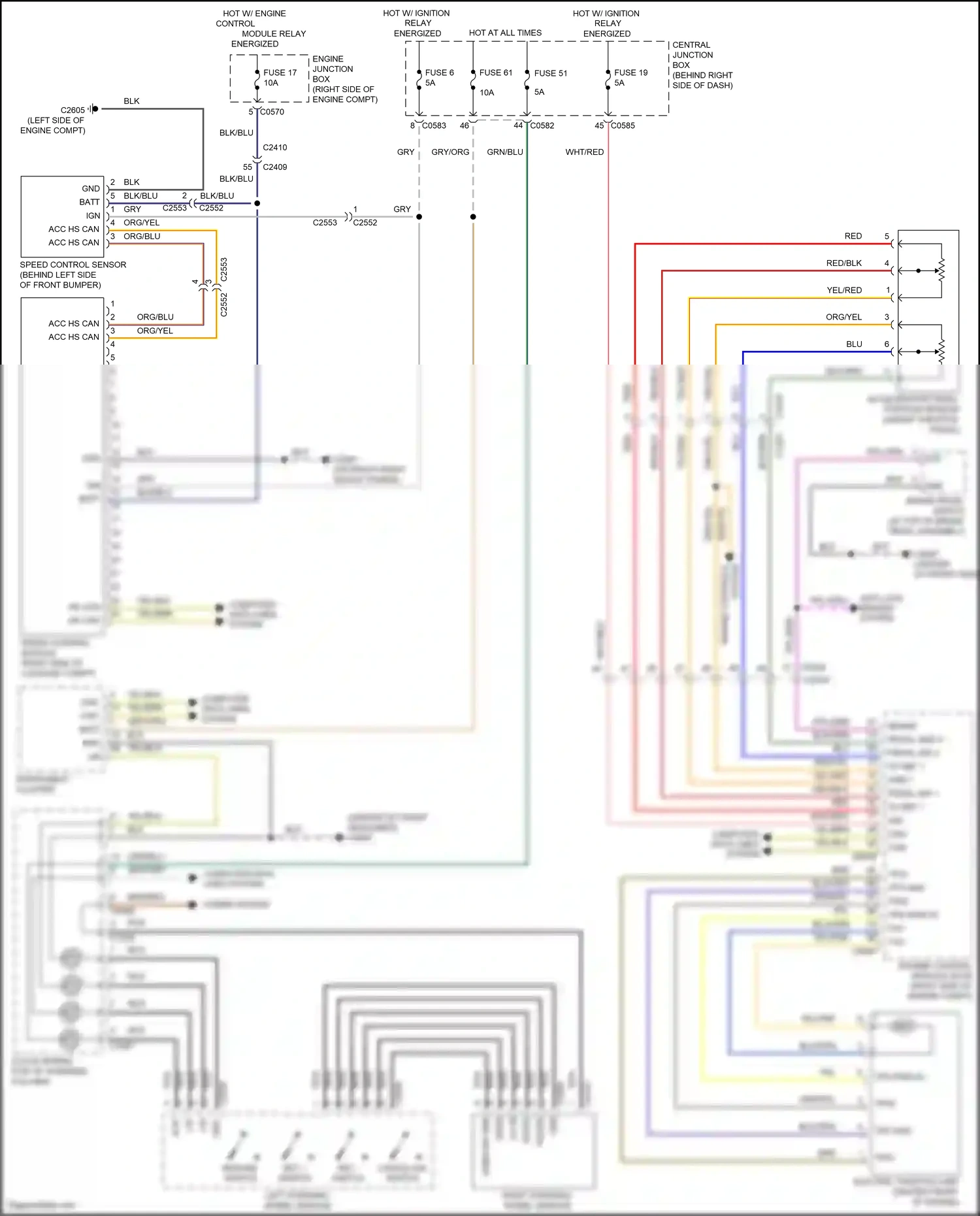 Land Rover Range Rover L322 (2009-2012) engine controls wiring diagram  (1 of 1)