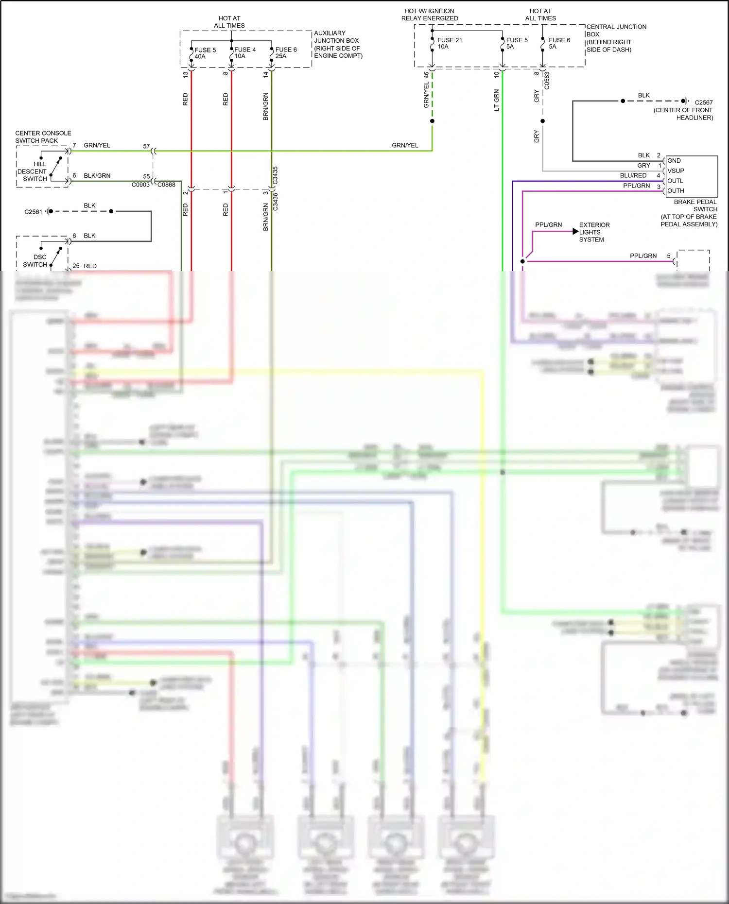 Land Rover Range Rover L322 (2009-2012) integrated climate control module, switch pack wiring diagram  (1 of 19)
