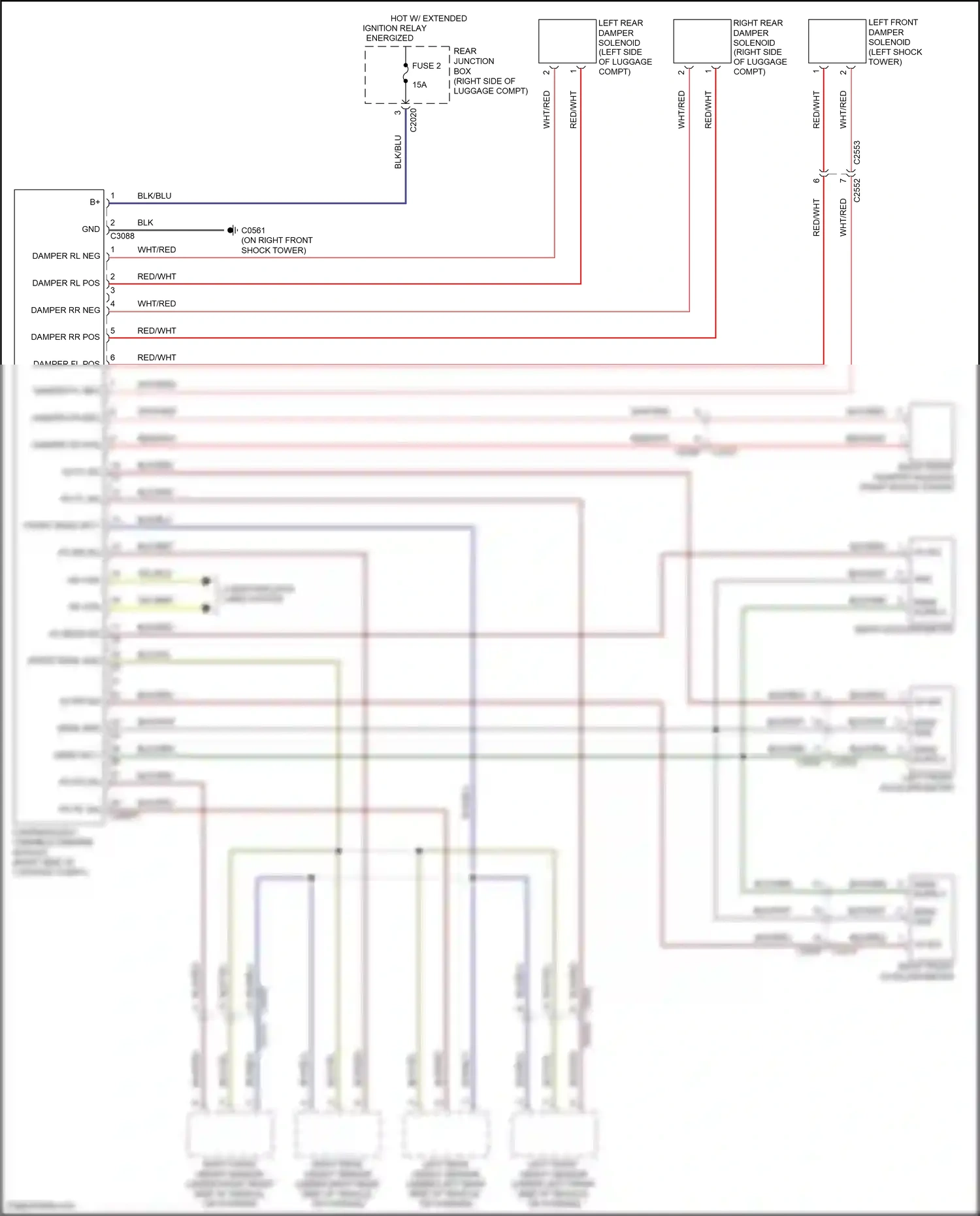 Land Rover Range Rover L322 (2009-2012) left front accelerometer wiring diagram  (1 of 1)