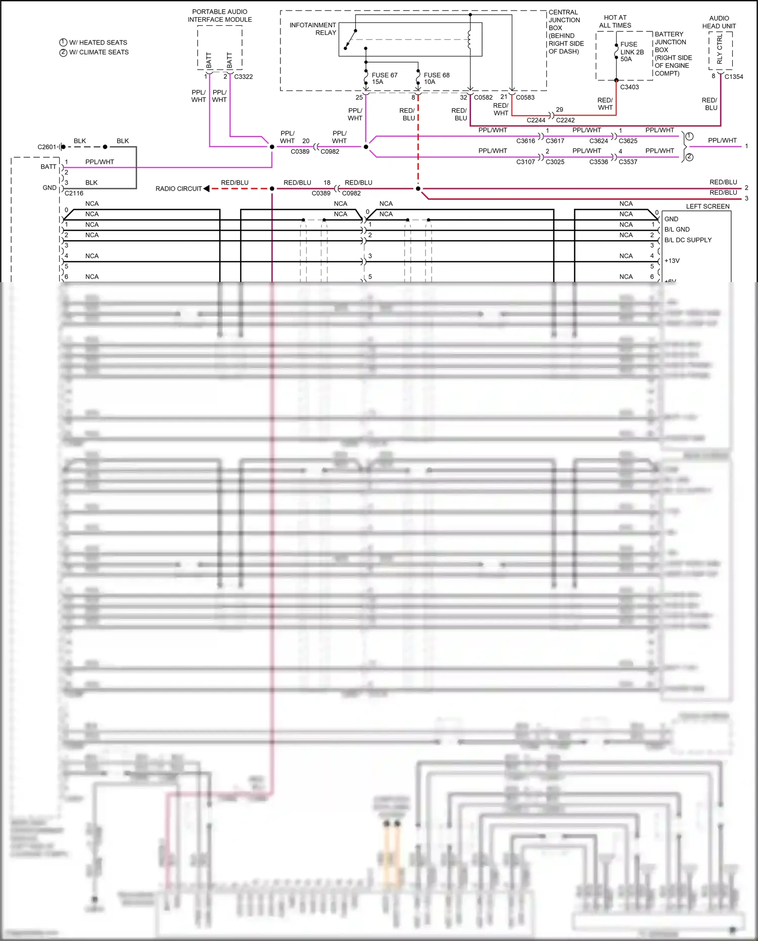 Land Rover Range Rover L322 (2009-2012) portable audio interface module wiring diagram  (4 of 6)