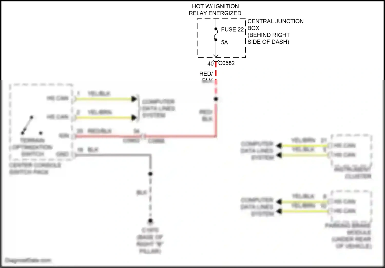 Land Rover Range Rover L322 (2009-2012) terrain optimization switch wiring diagram  (2 of 2)