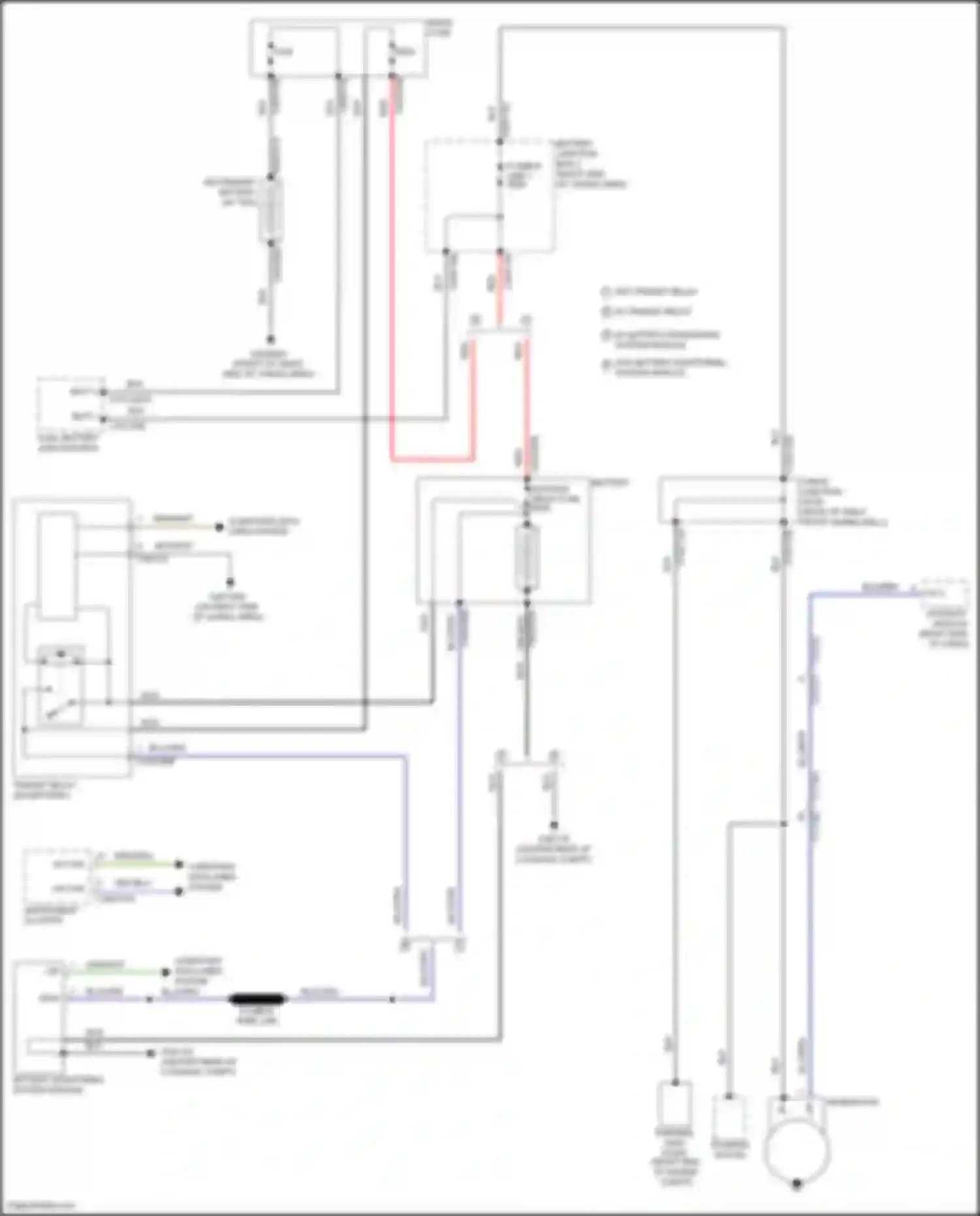 Range Rover Land Rover L405 (2012-2017): Charging circuit