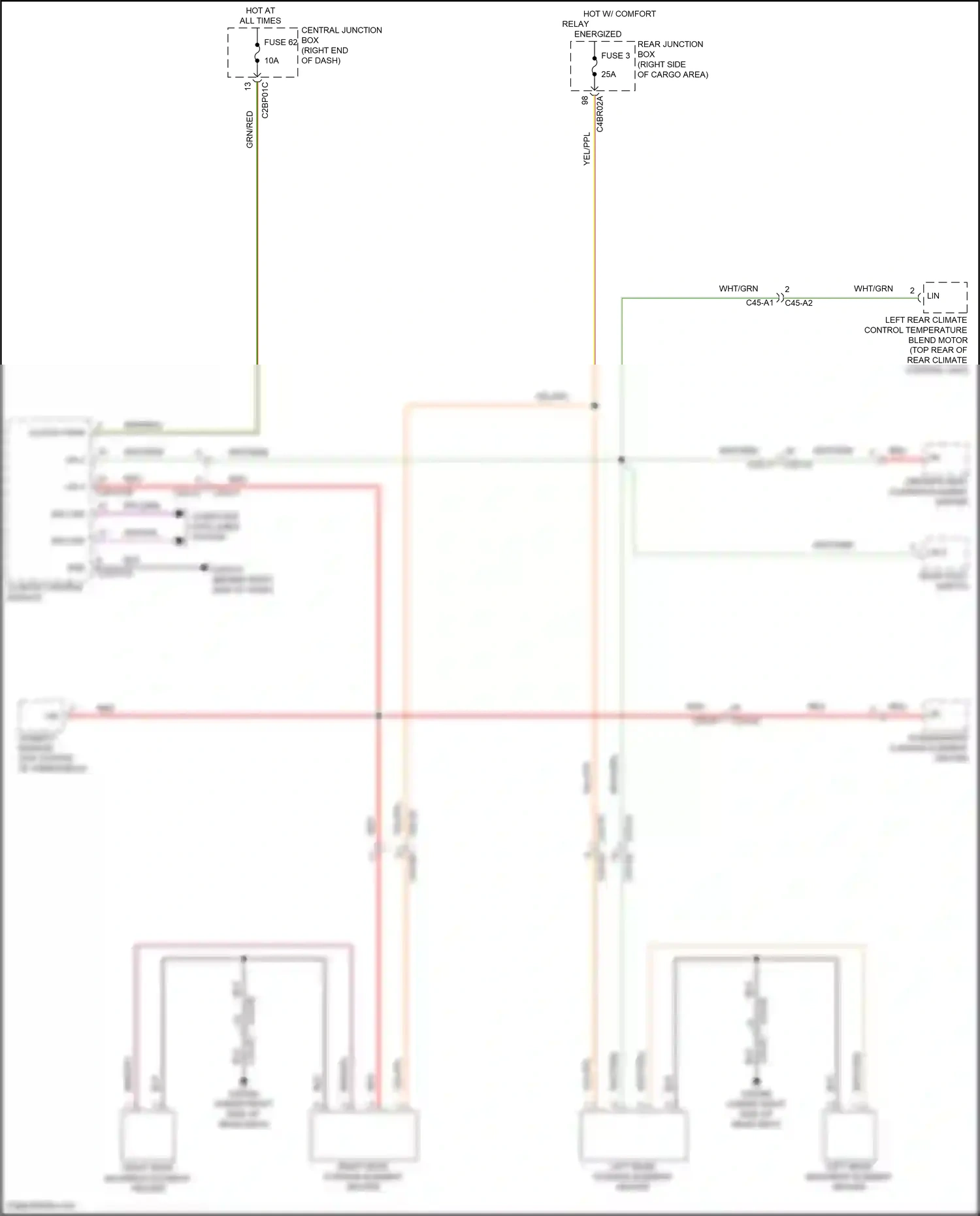 Land Rover Range Rover L405 (2012-2017) climate control module wiring diagram  (10 of 15)