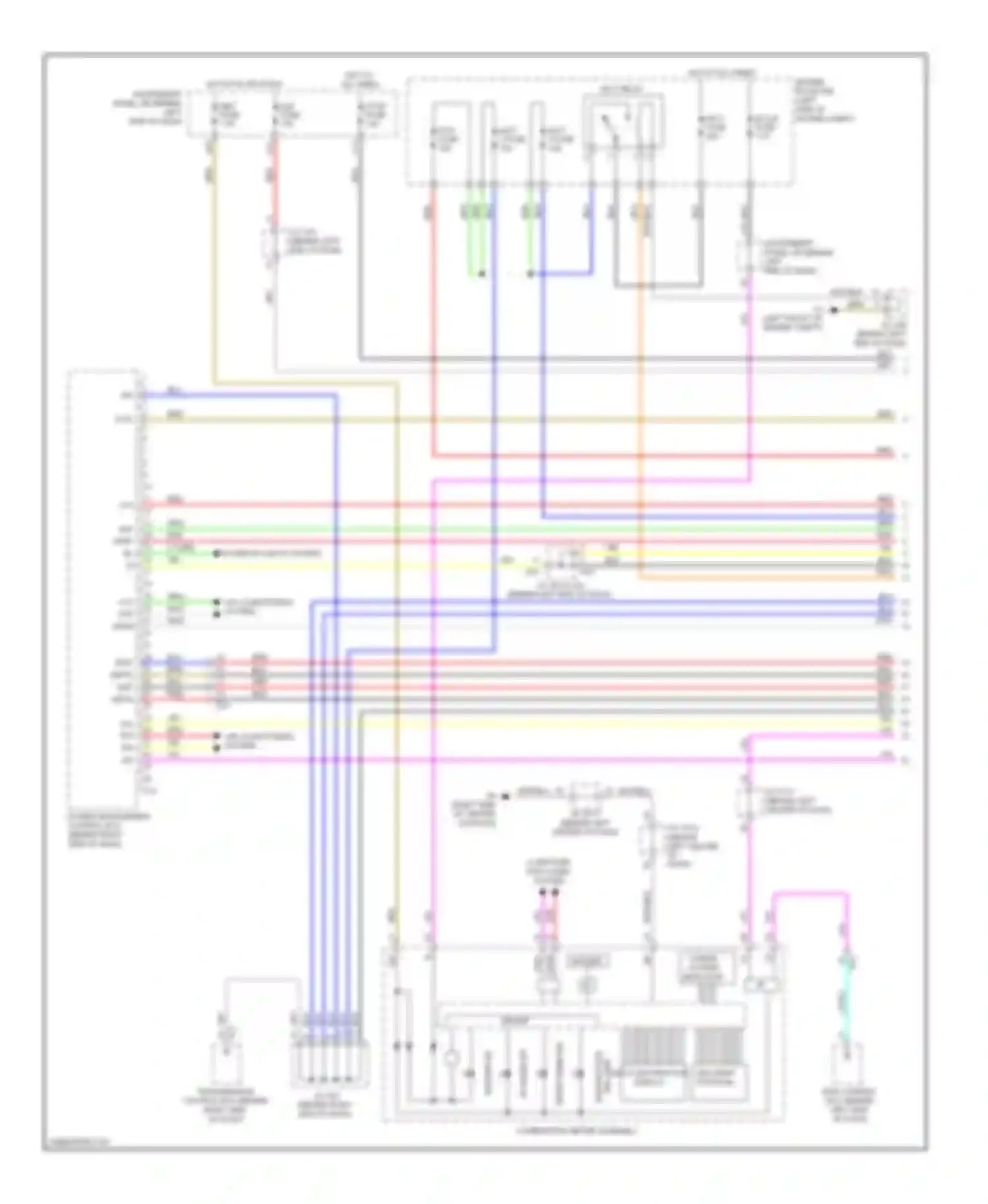 CT Lexus I (2010-2014): Wiring diagram engine performance 1.8l hybrid, hybrid system circuit (1 of 6)