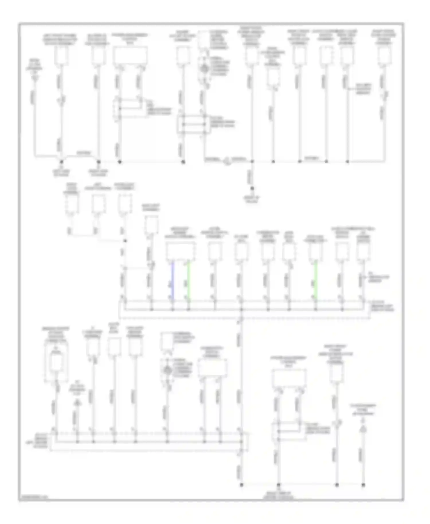 CT Lexus I (2010-2014): Ground distribution circuit (3 of 5)