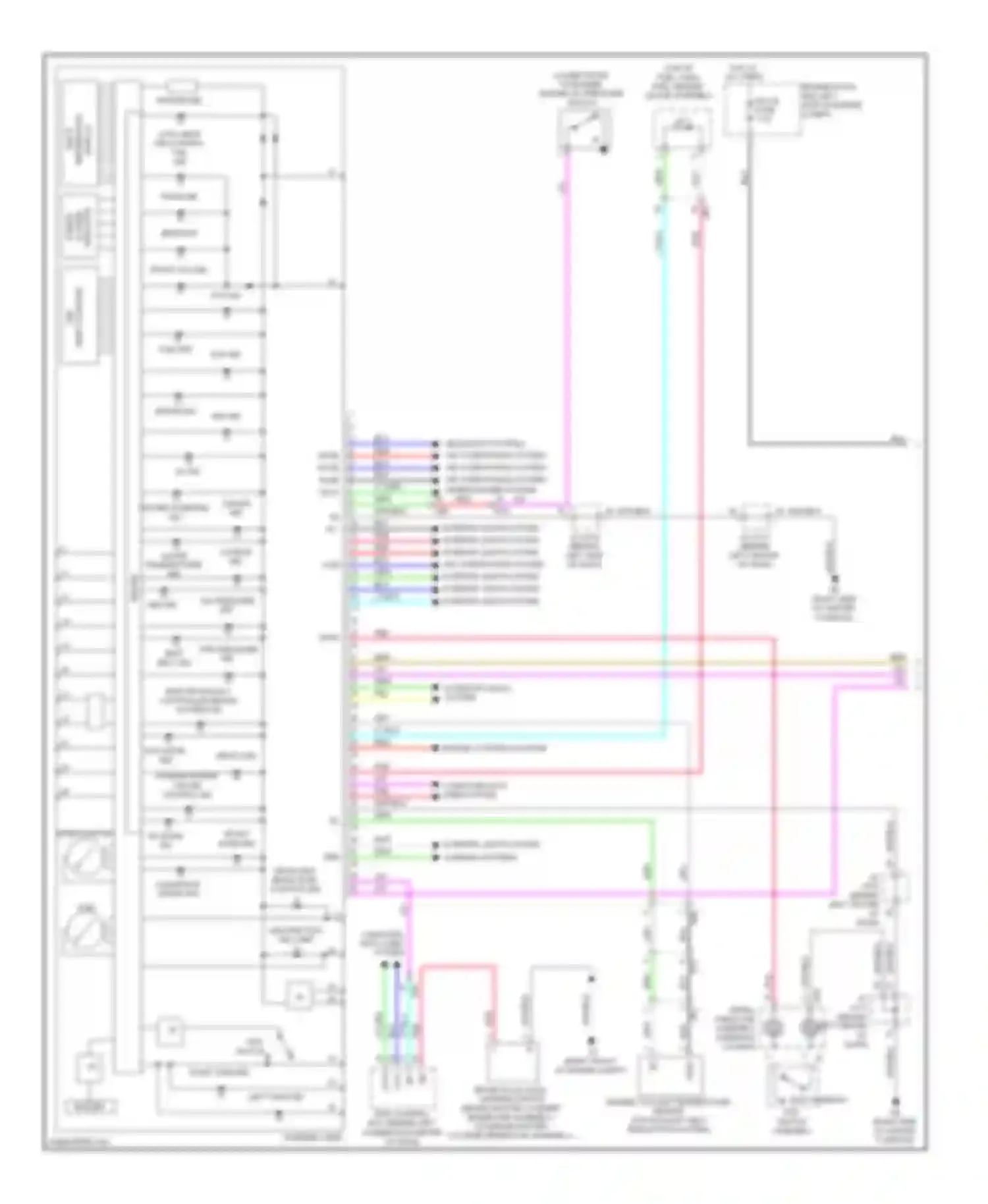 CT Lexus I (2010-2014): Instrument cluster circuit (1 of 2)