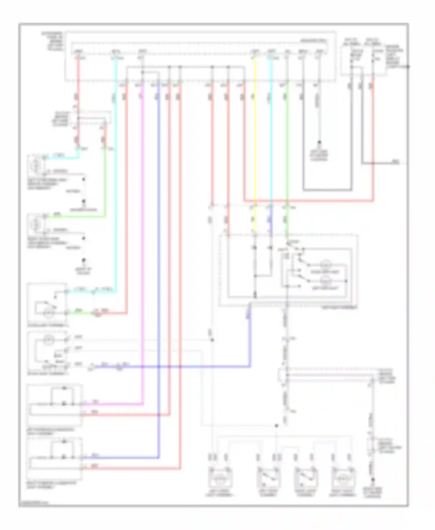 CT Lexus I (2010-2014): Courtesy lamps circuit (1 of 2)