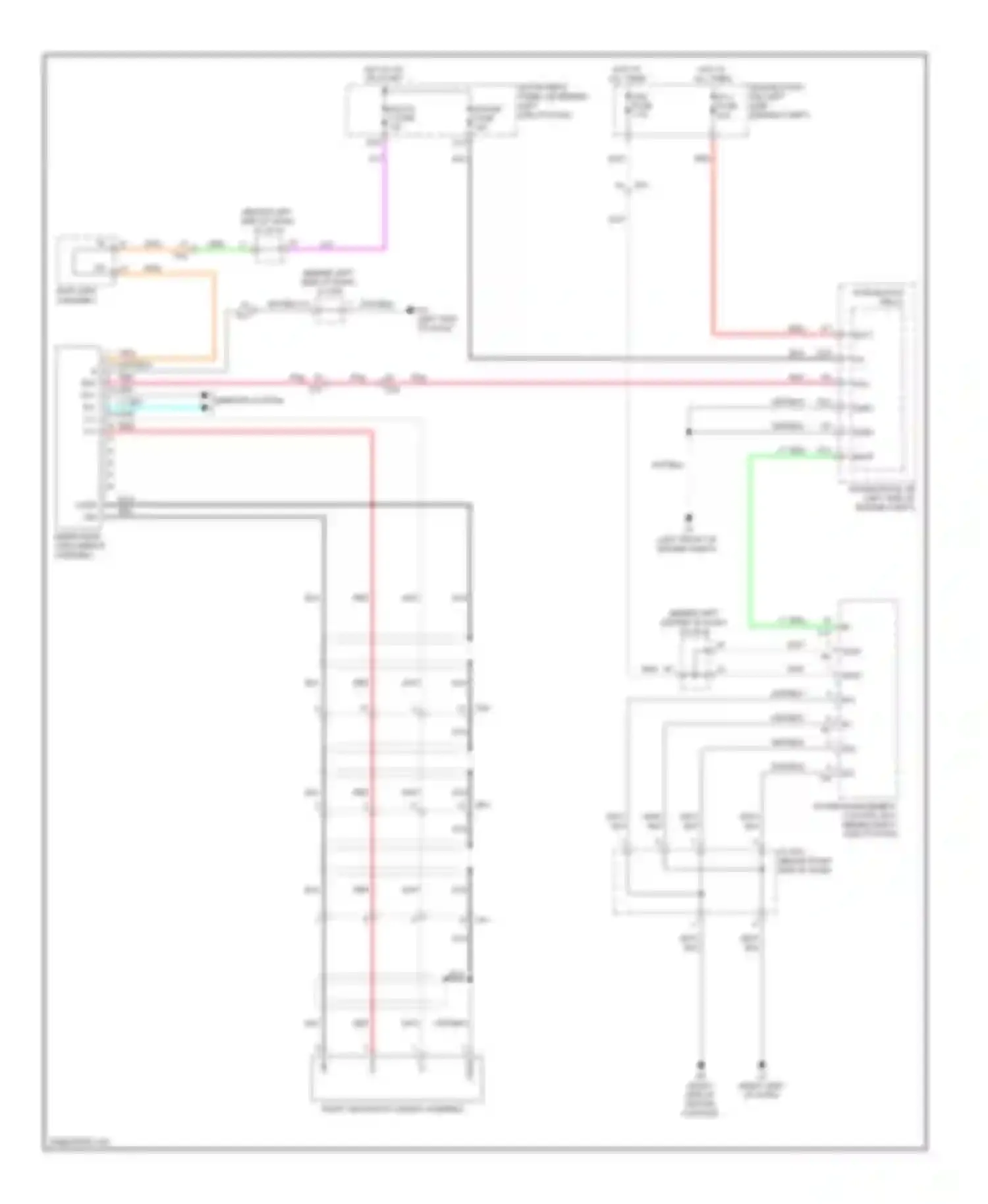 CT Lexus I (2010-2014): Rear view monitoring circuit