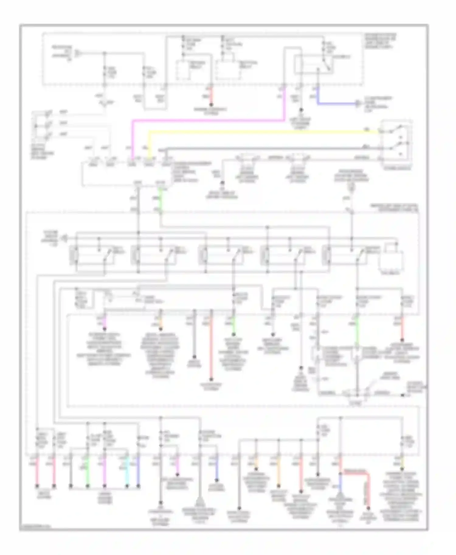 CT Lexus I (2010-2014): Power distribution circuit (2 of 3)