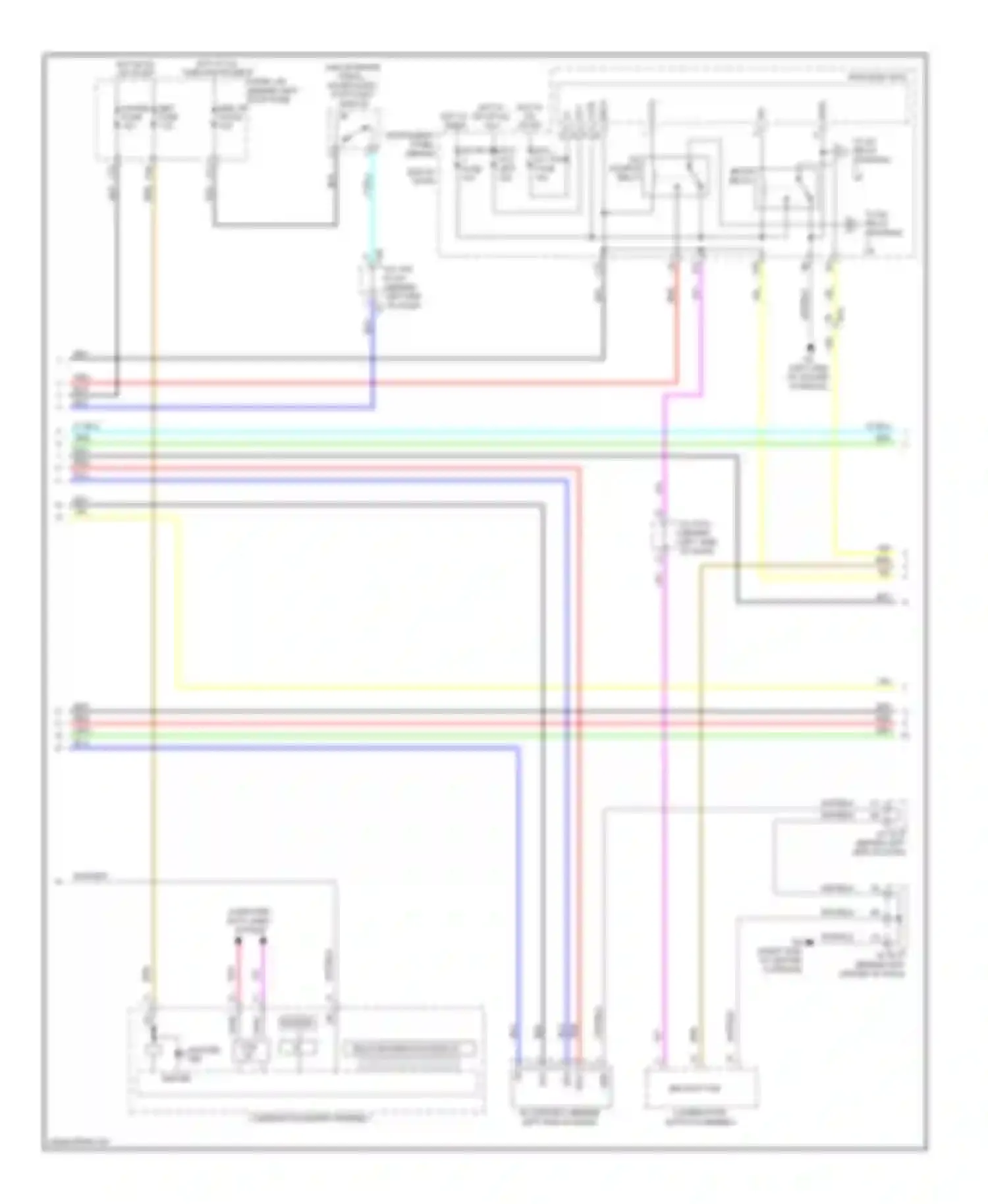 CT Lexus I (2010-2014): Power door locks circuit (2 of 5)