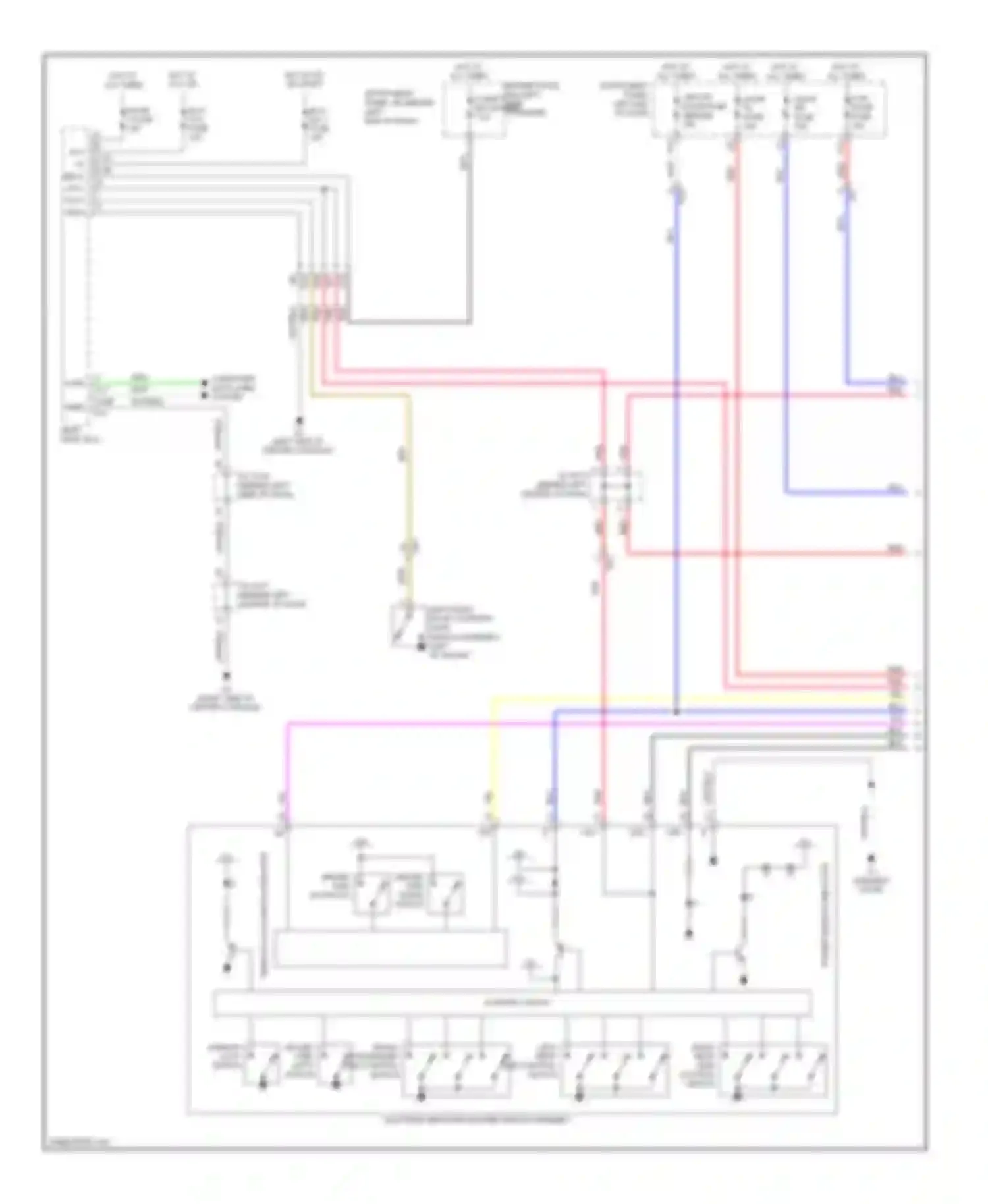 CT Lexus I (2010-2014): Power windows circuit (1 of 2)