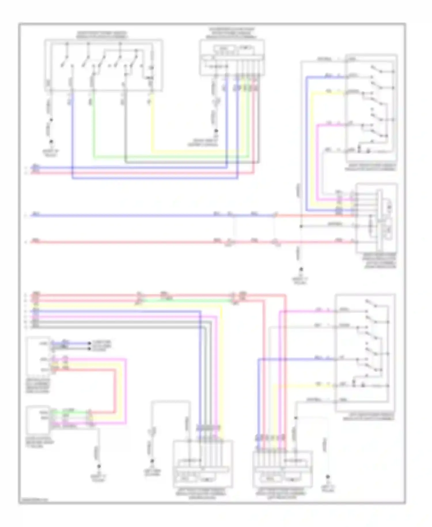 CT Lexus I (2010-2014): Power windows circuit (2 of 2)