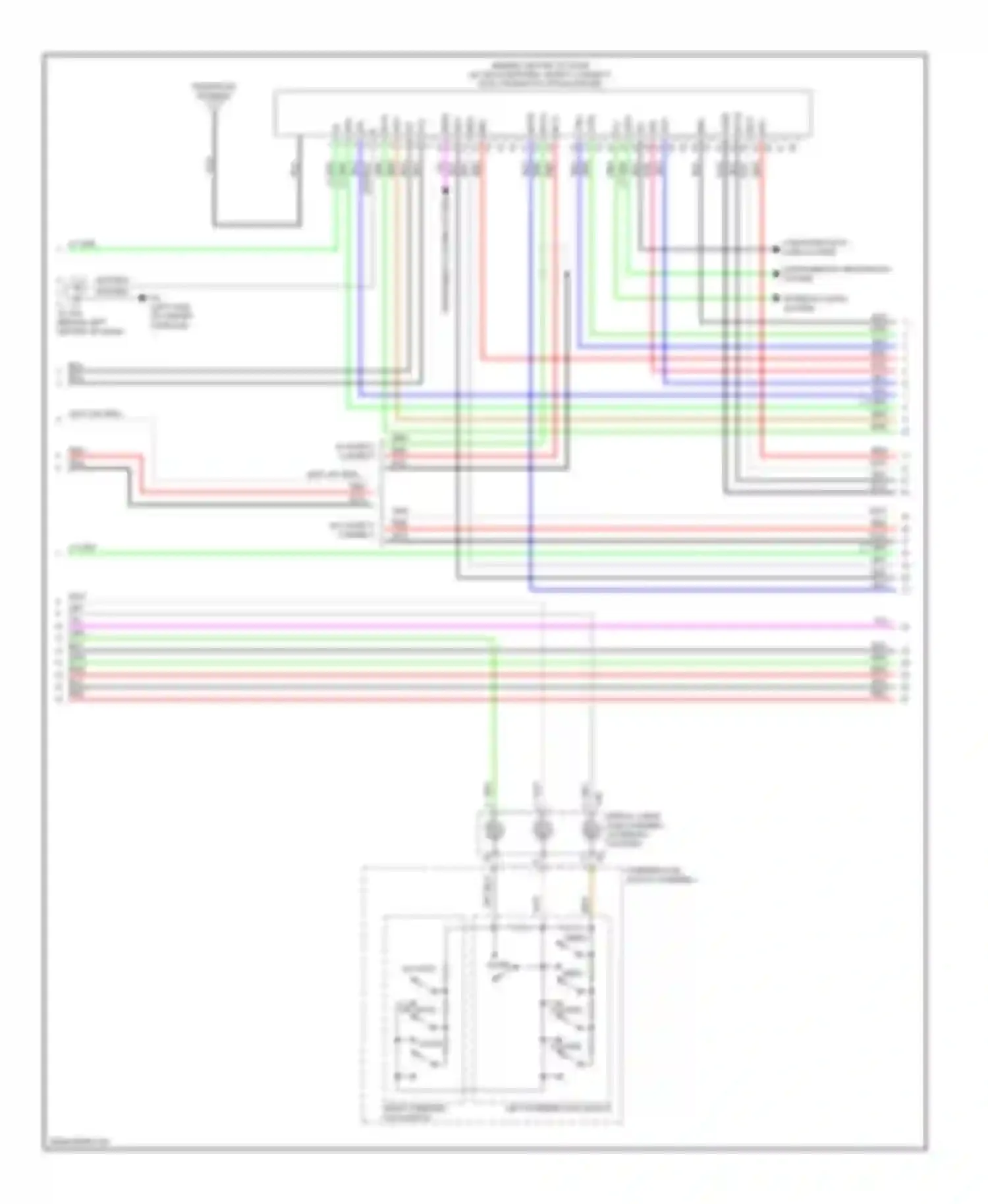CT Lexus I (2010-2014): Radio circuit, without navigation, with amplifier (2 of 4)