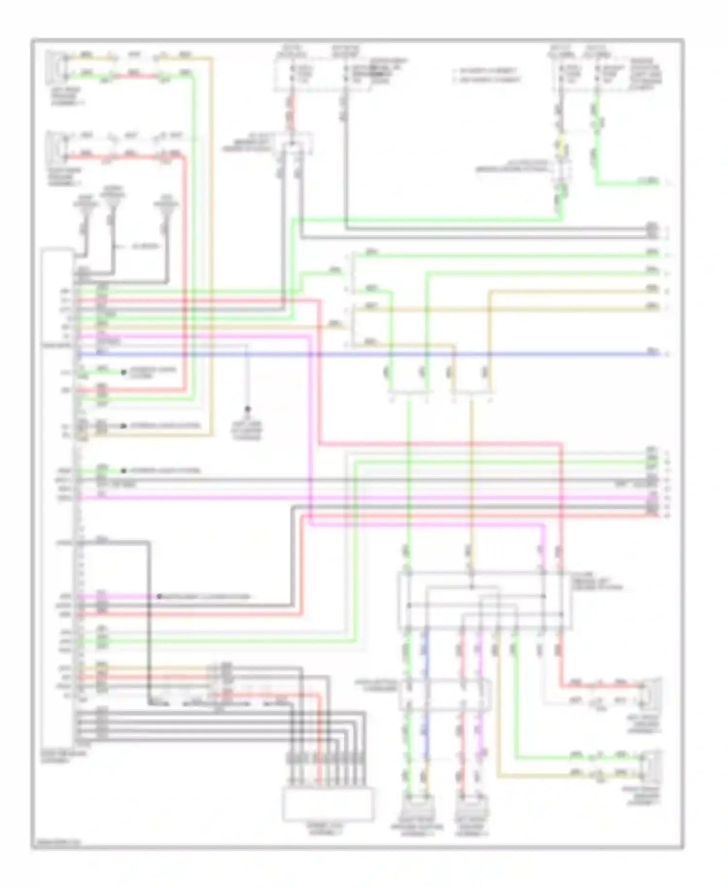 CT Lexus I (2010-2014): Radio circuit, without navigation, without amplifier (1 of 3)