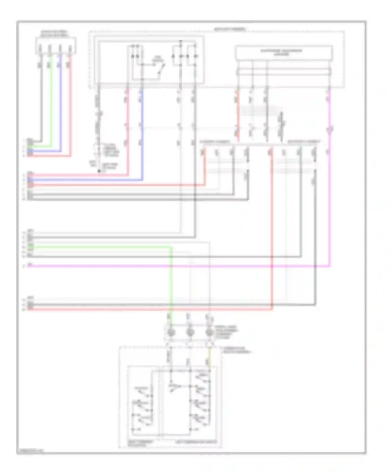 CT Lexus I (2010-2014): Radio circuit, without navigation, without amplifier (3 of 3)