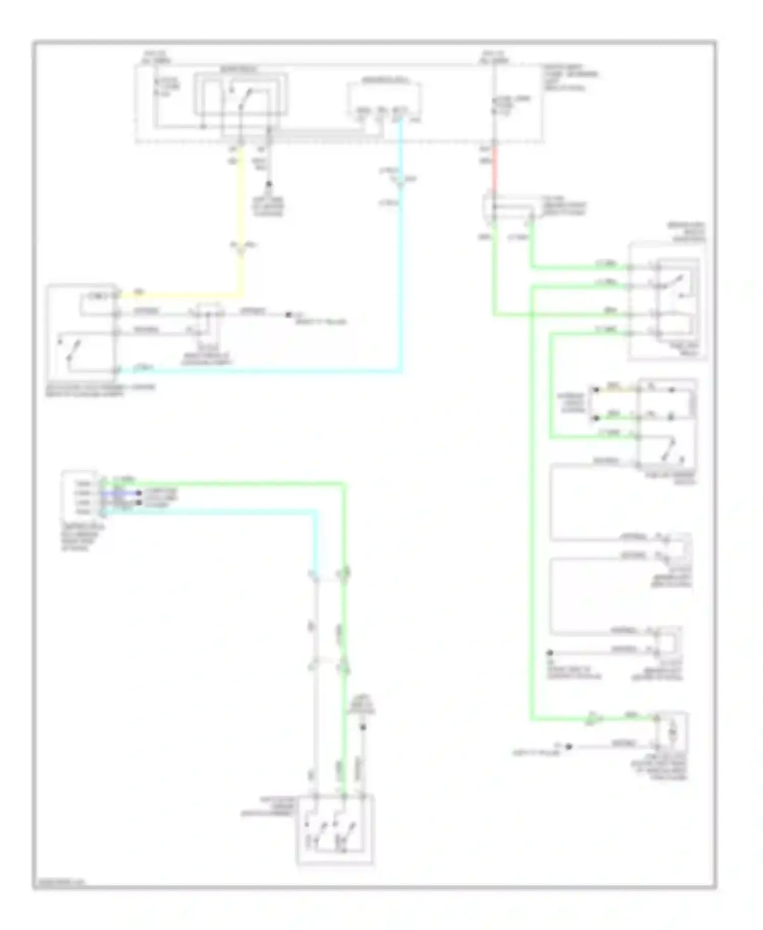 CT Lexus I (2010-2014): Trunk & fuel door release circuit