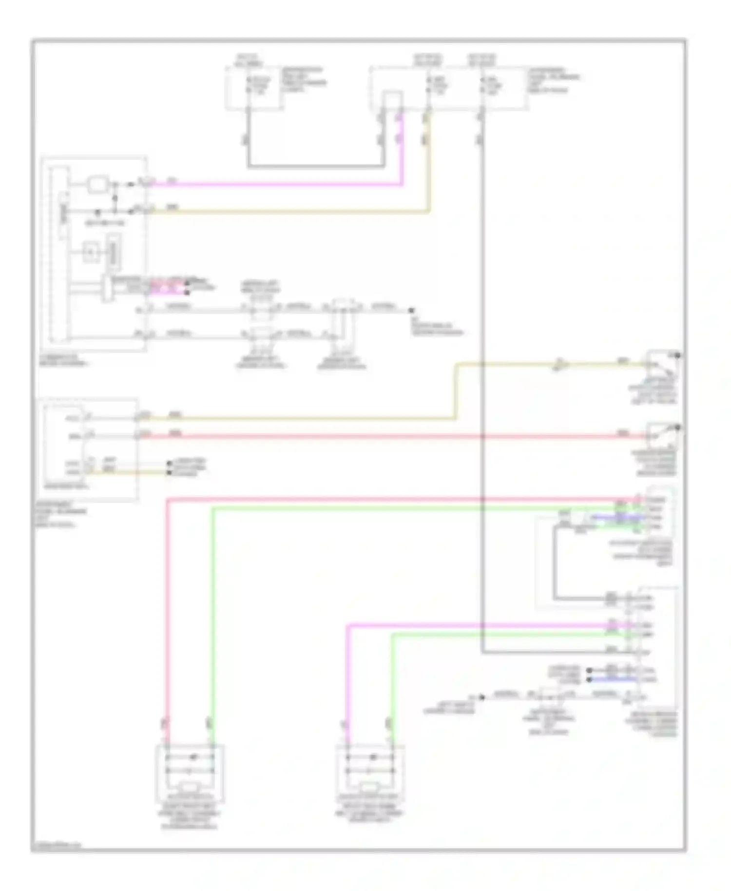CT Lexus I (2010-2014): Seat belt warning circuit