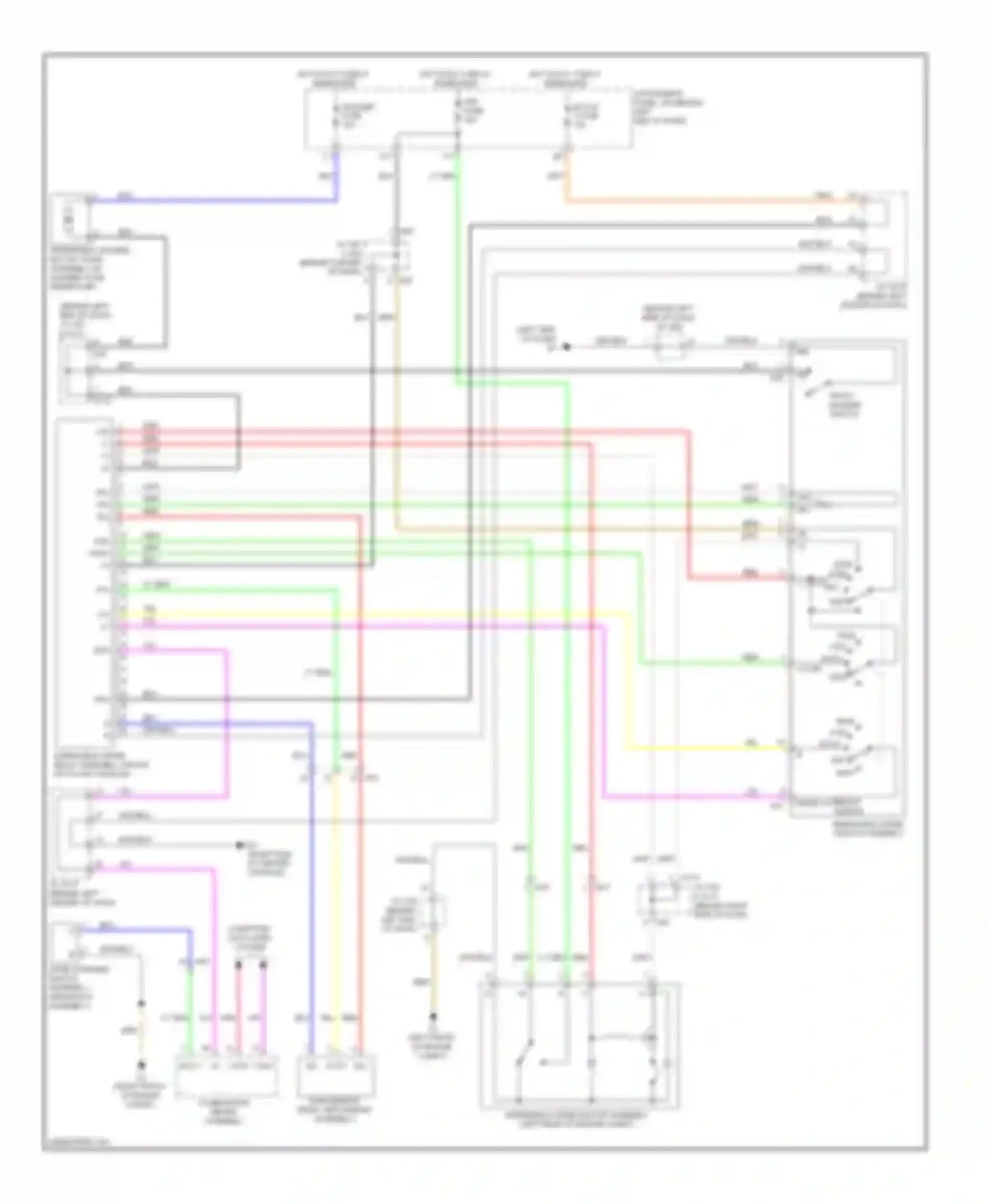 CT Lexus I (2010-2014): Front wiper/washer circuit, with auto wiper system
