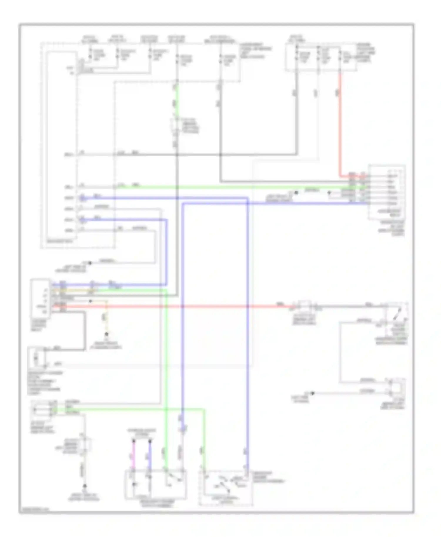 CT Lexus I (2010-2014): Headlamp washer circuit