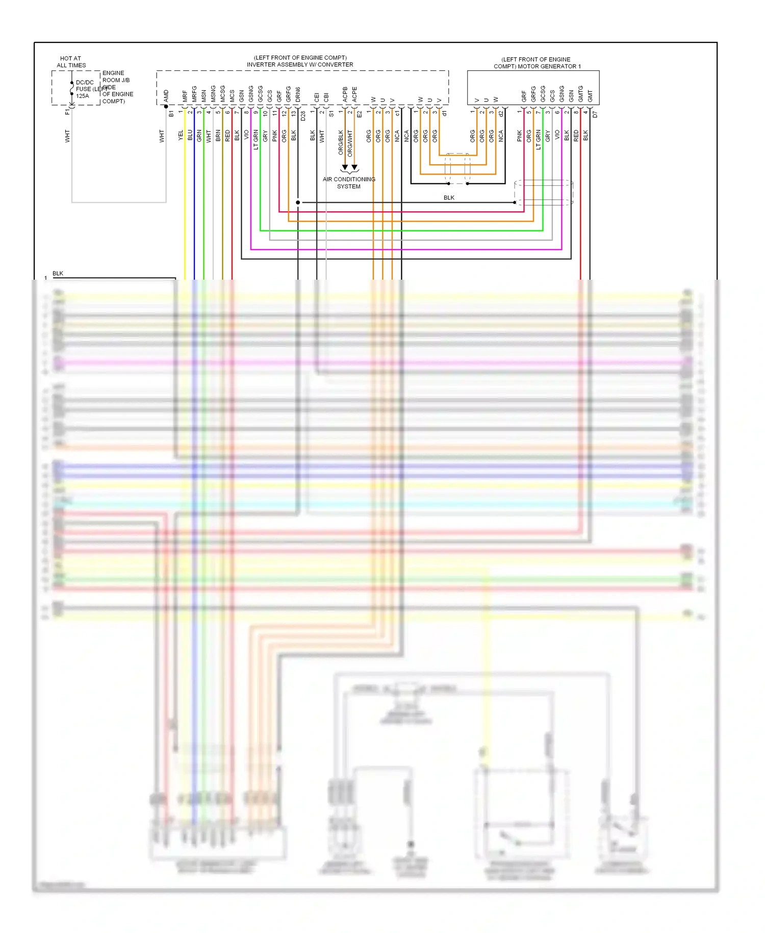 Lexus CT I (2010-2014) combination switch assembly wiring diagram  (9 of 9)