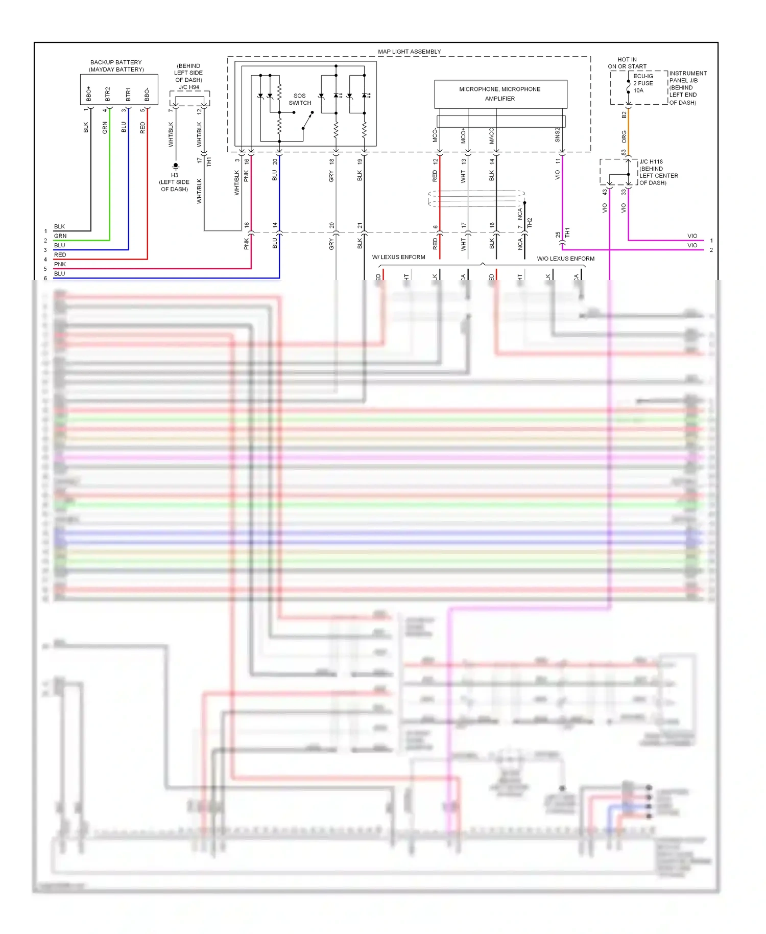 Lexus CT I (2010-2014) computer data lines system pnk wiring diagram  (1 of 2)
