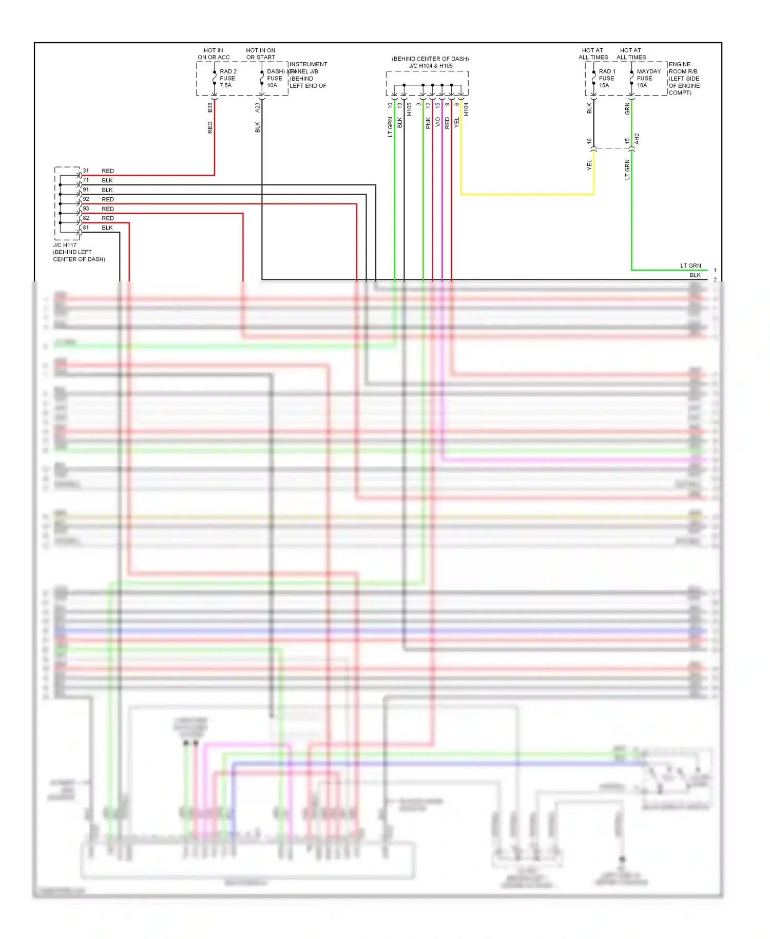 Lexus CT I (2010-2014) computer data lines system wiring diagram  (37 of 63)